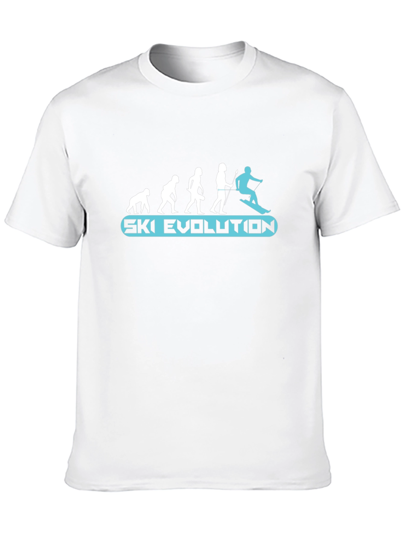 Ski Evolution T-Shirt: Funny Skiing Gift for Skiers