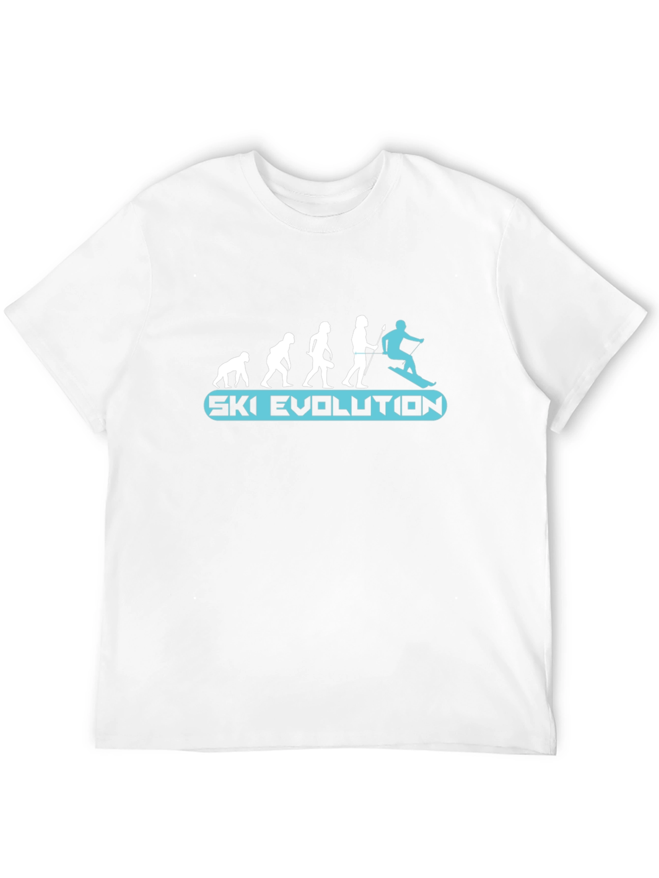 Ski Evolution T-Shirt: Funny Skiing Gift for Skiers