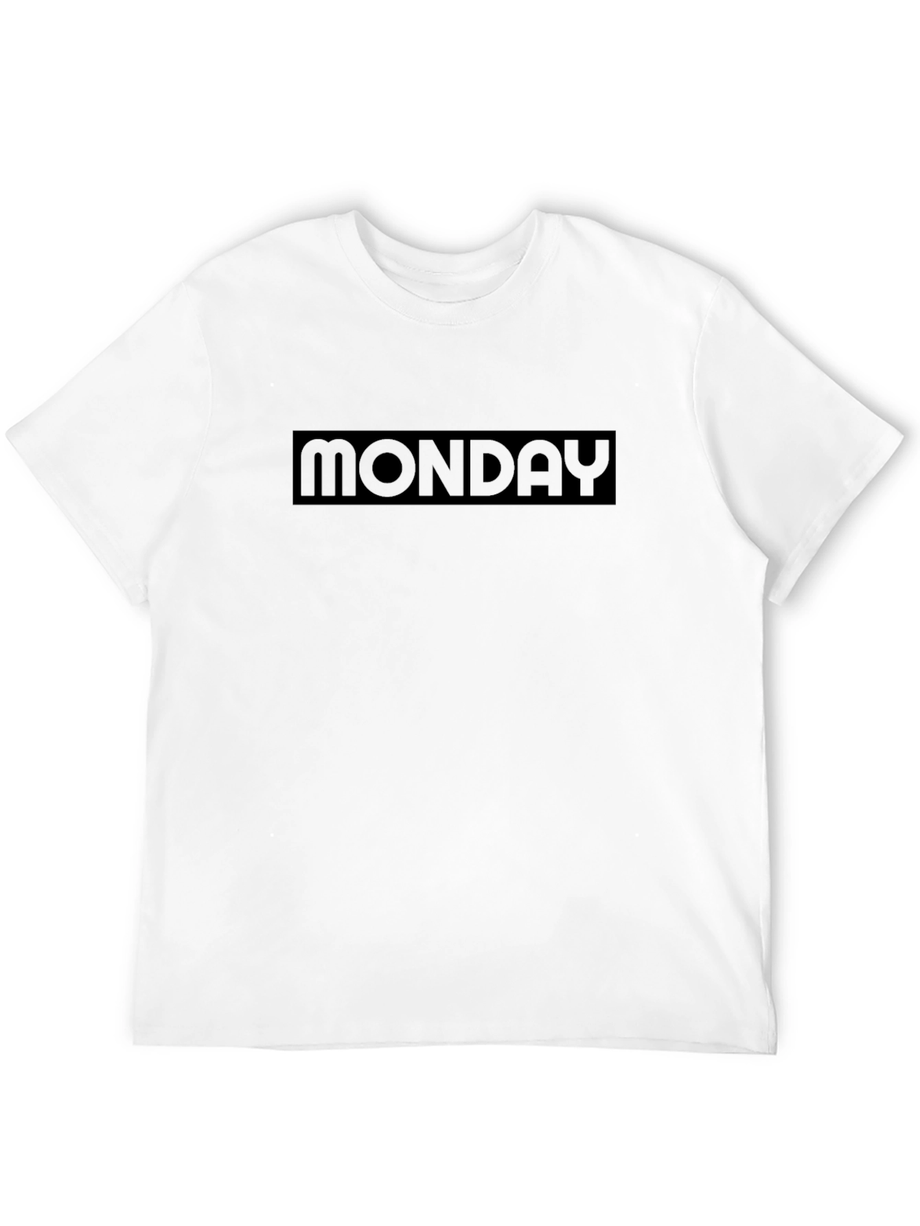 Monday Graphic T-Shirt - Black Crew Neck