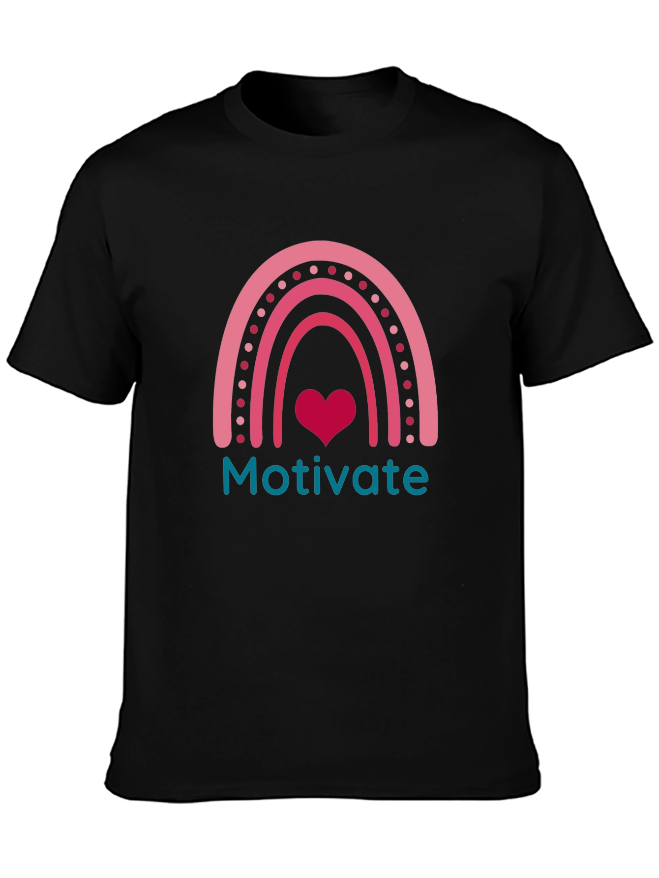 Motivate Rainbow Heart Tee