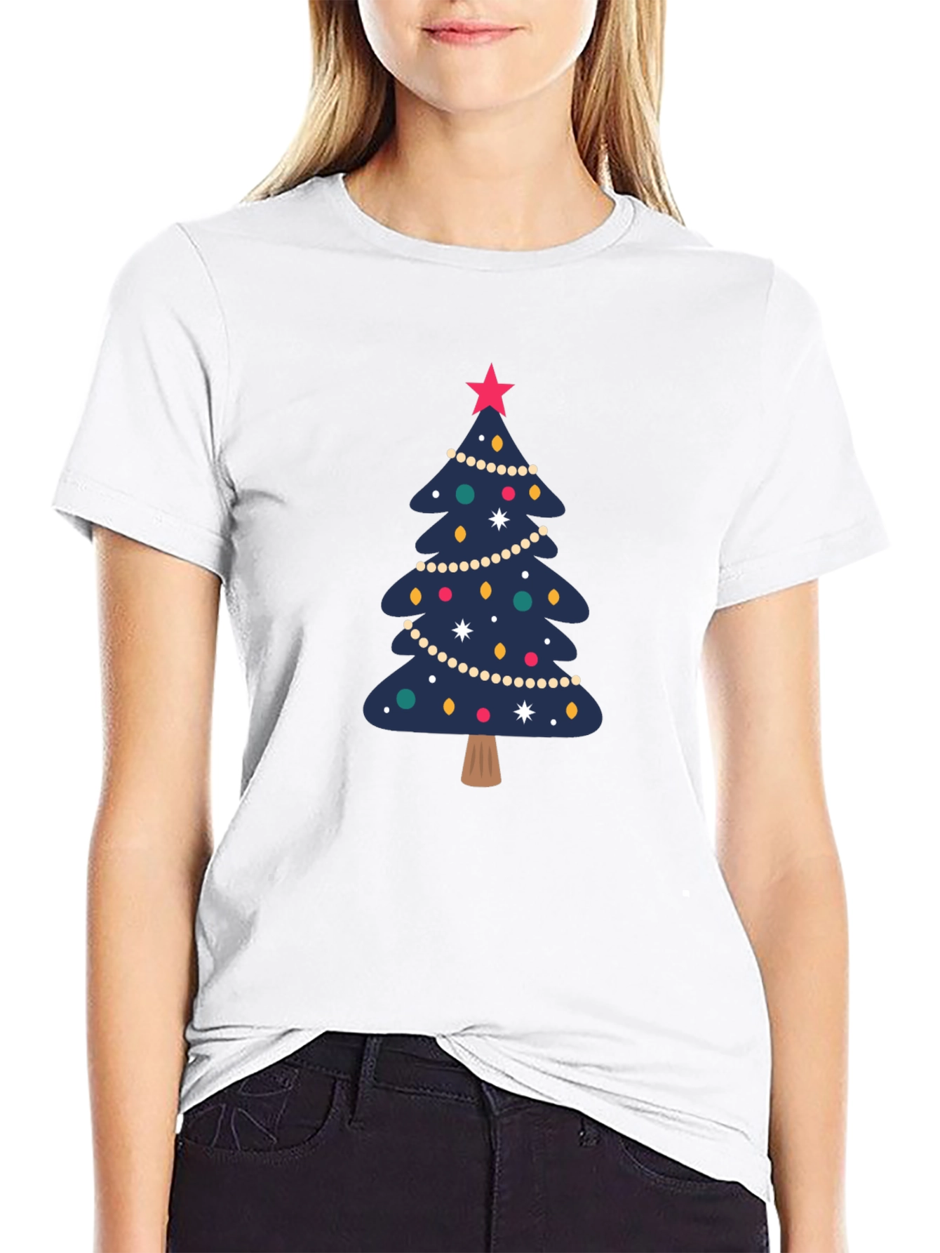 Festive Christmas Tree Graphic Tee
