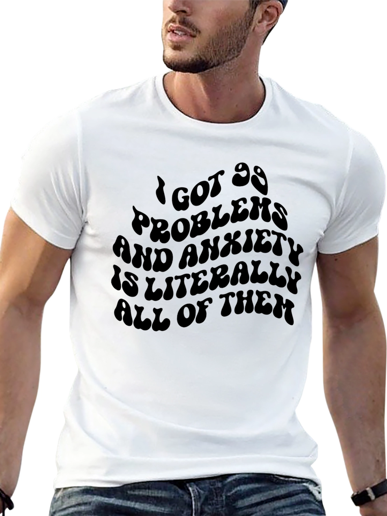Anxiety Funny Graphic T-Shirt