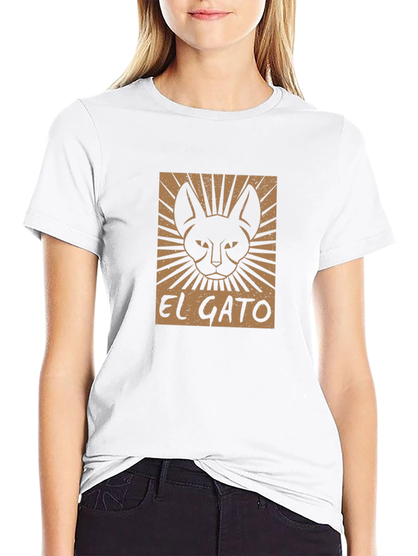 El Gato Graphic Tee - Retro Cat Lover T-Shirt