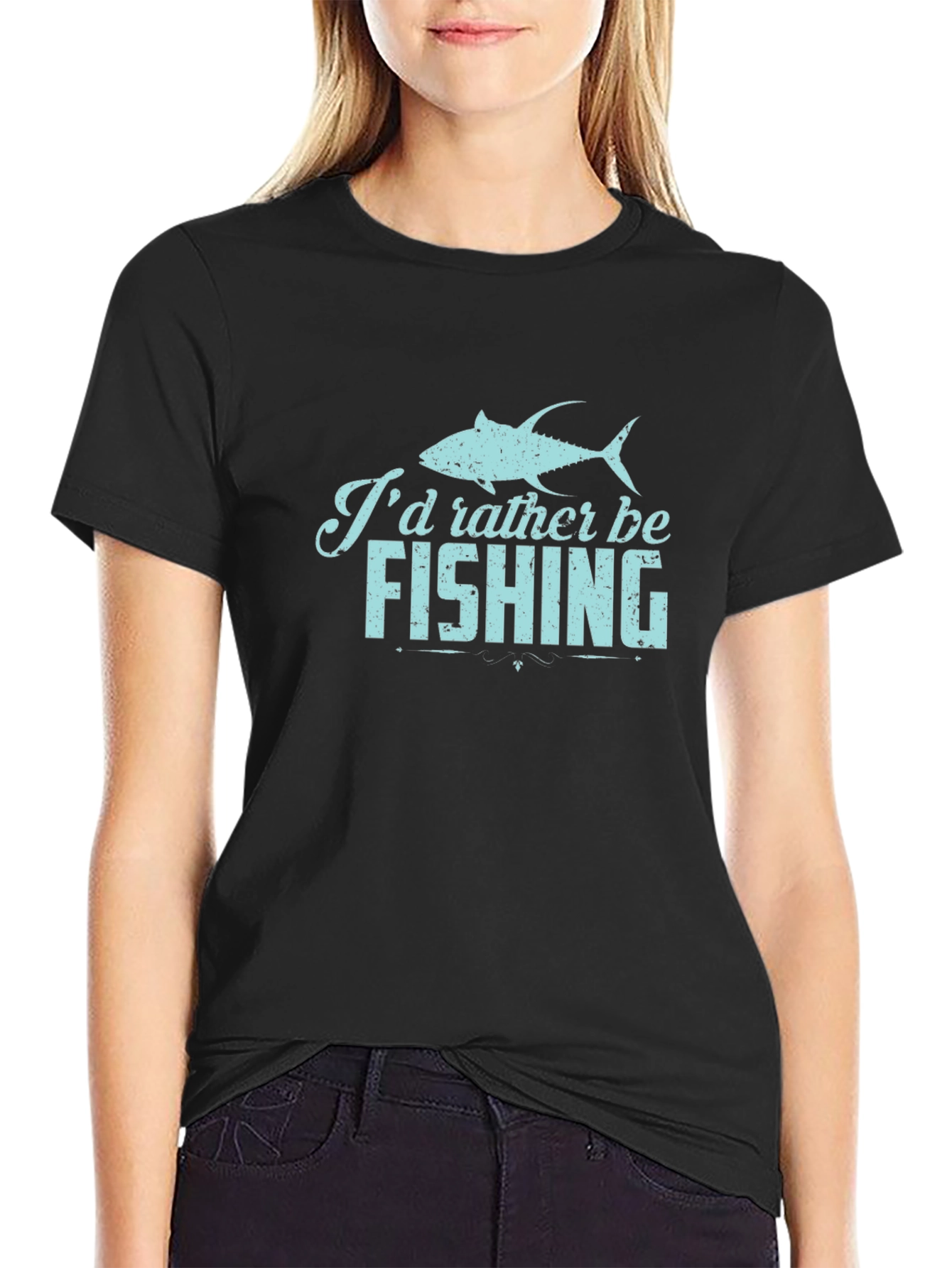 Id Rather Be Fishing Graphic Tee