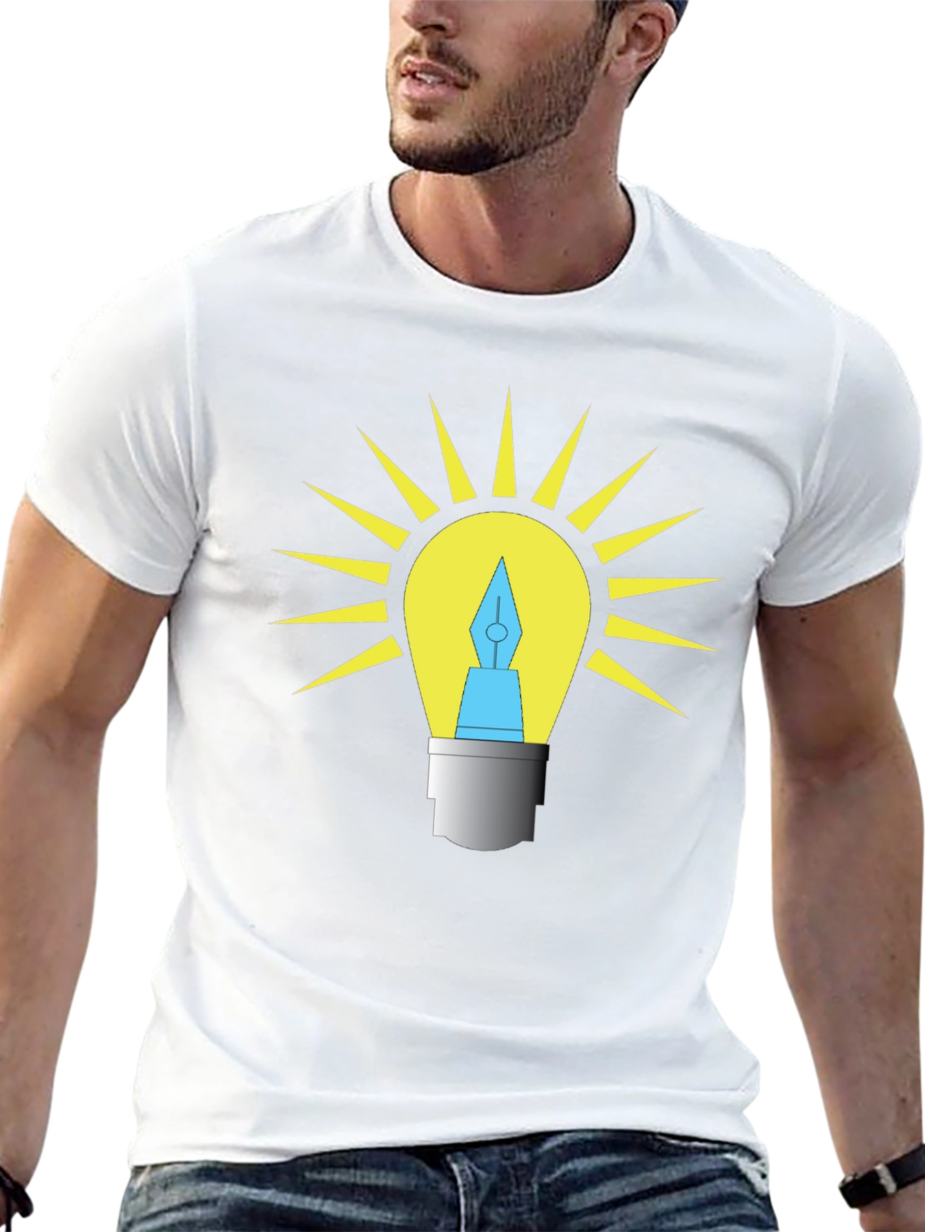 Creative Idea Light Bulb T-Shirt