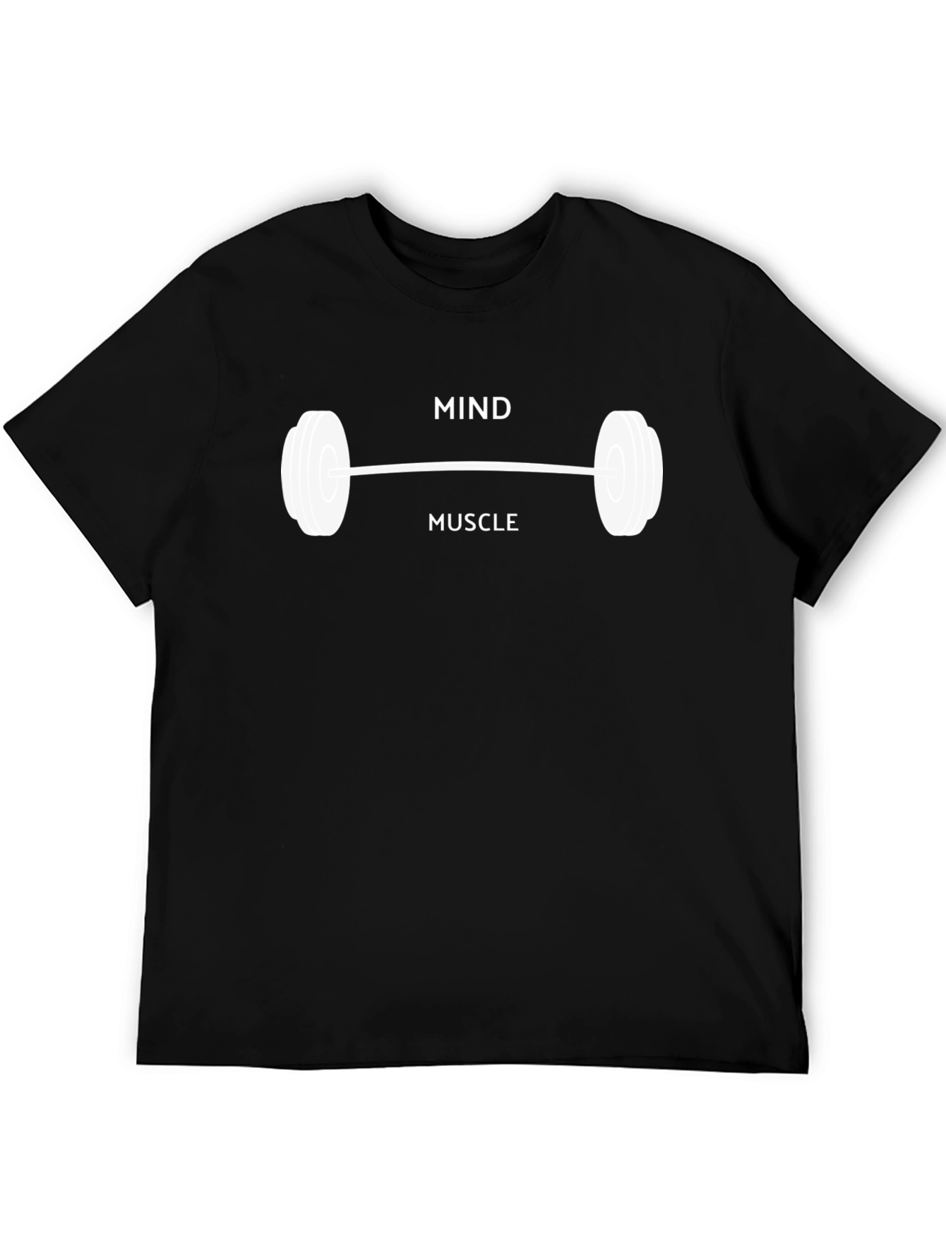 Mind Muscle Black Graphic Tee