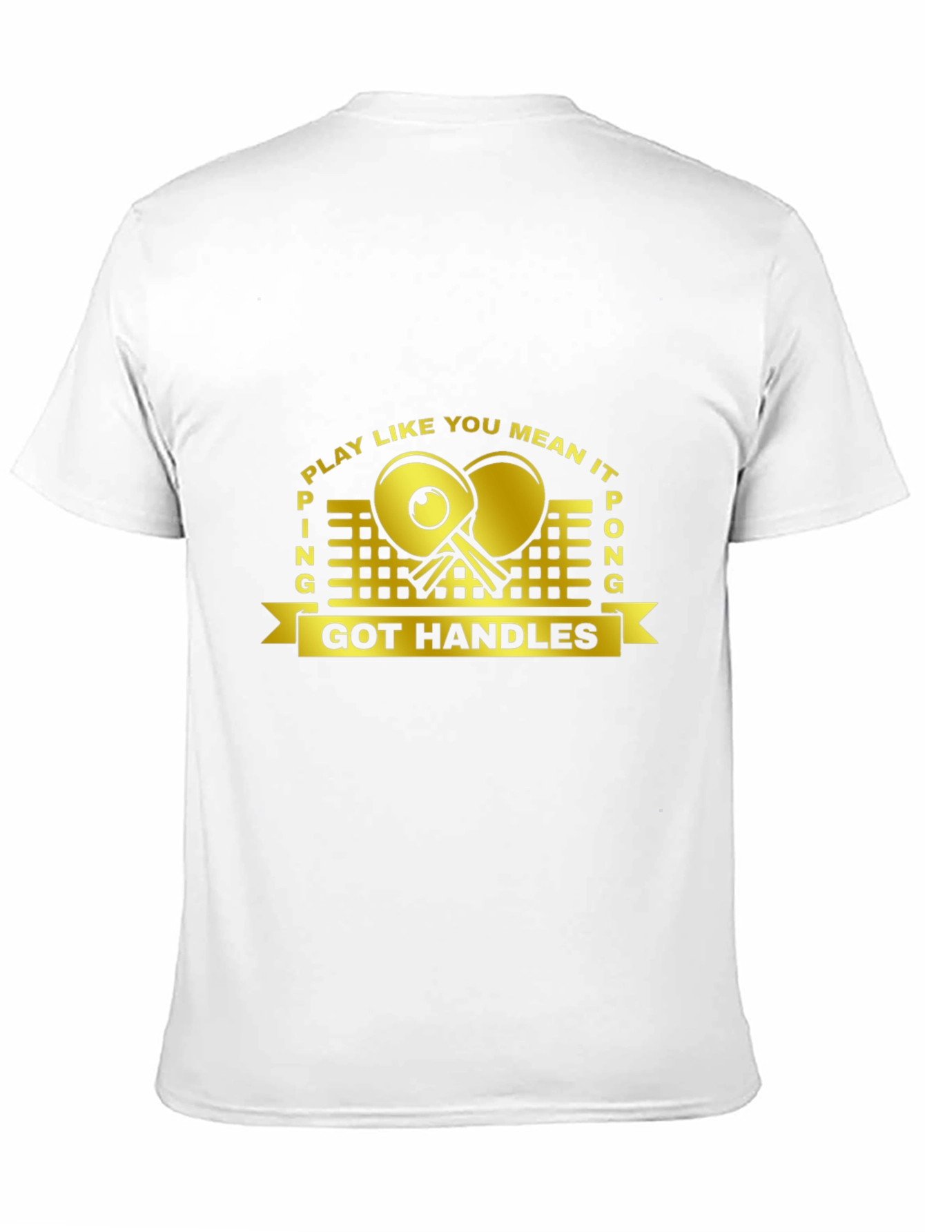 Ping Pong Got Handles Black T-Shirt