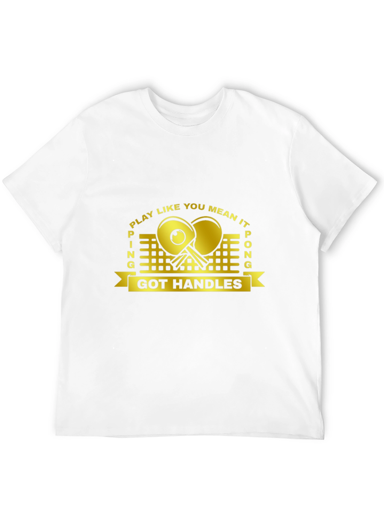 Ping Pong Got Handles Black T-Shirt