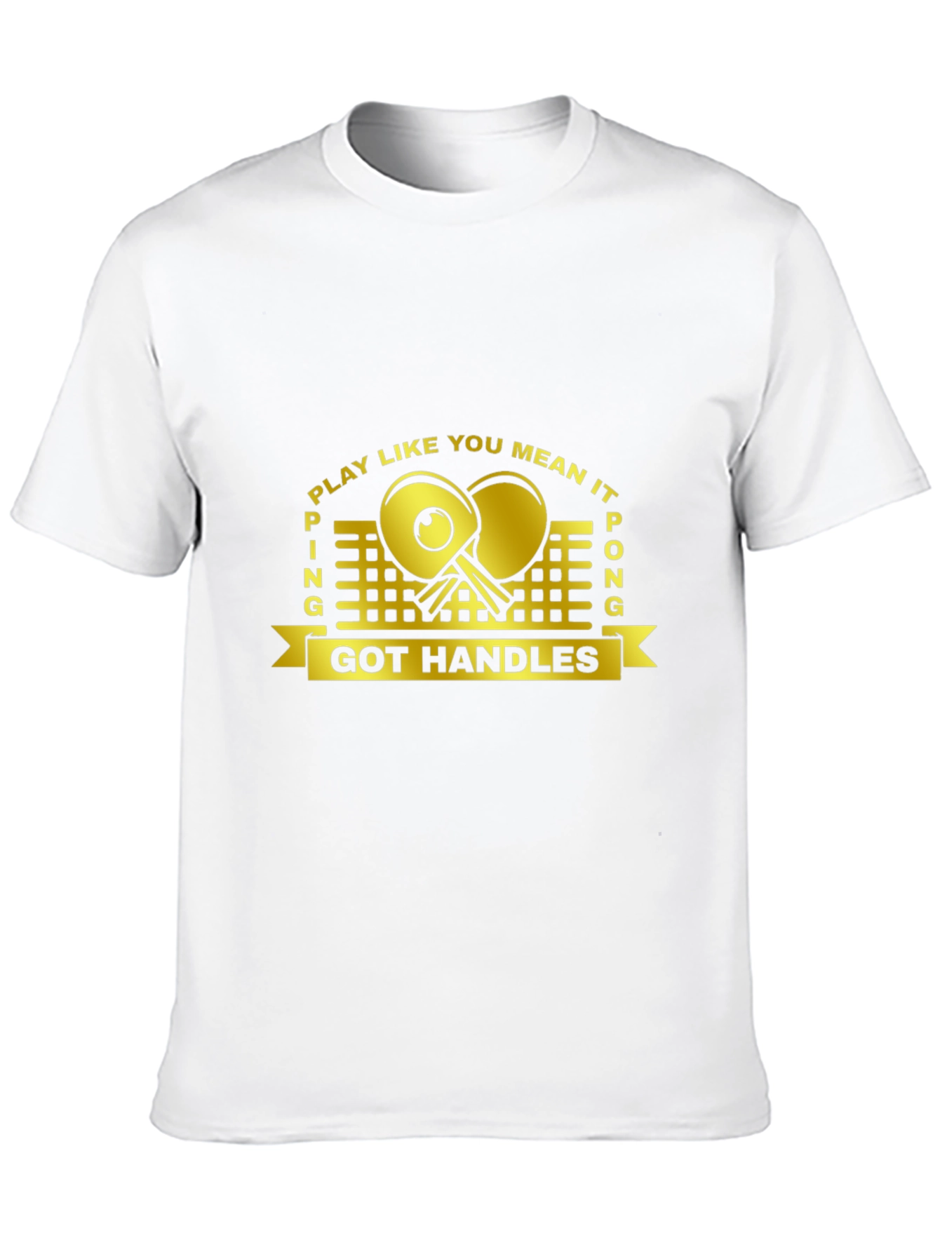 Ping Pong Got Handles Black T-Shirt