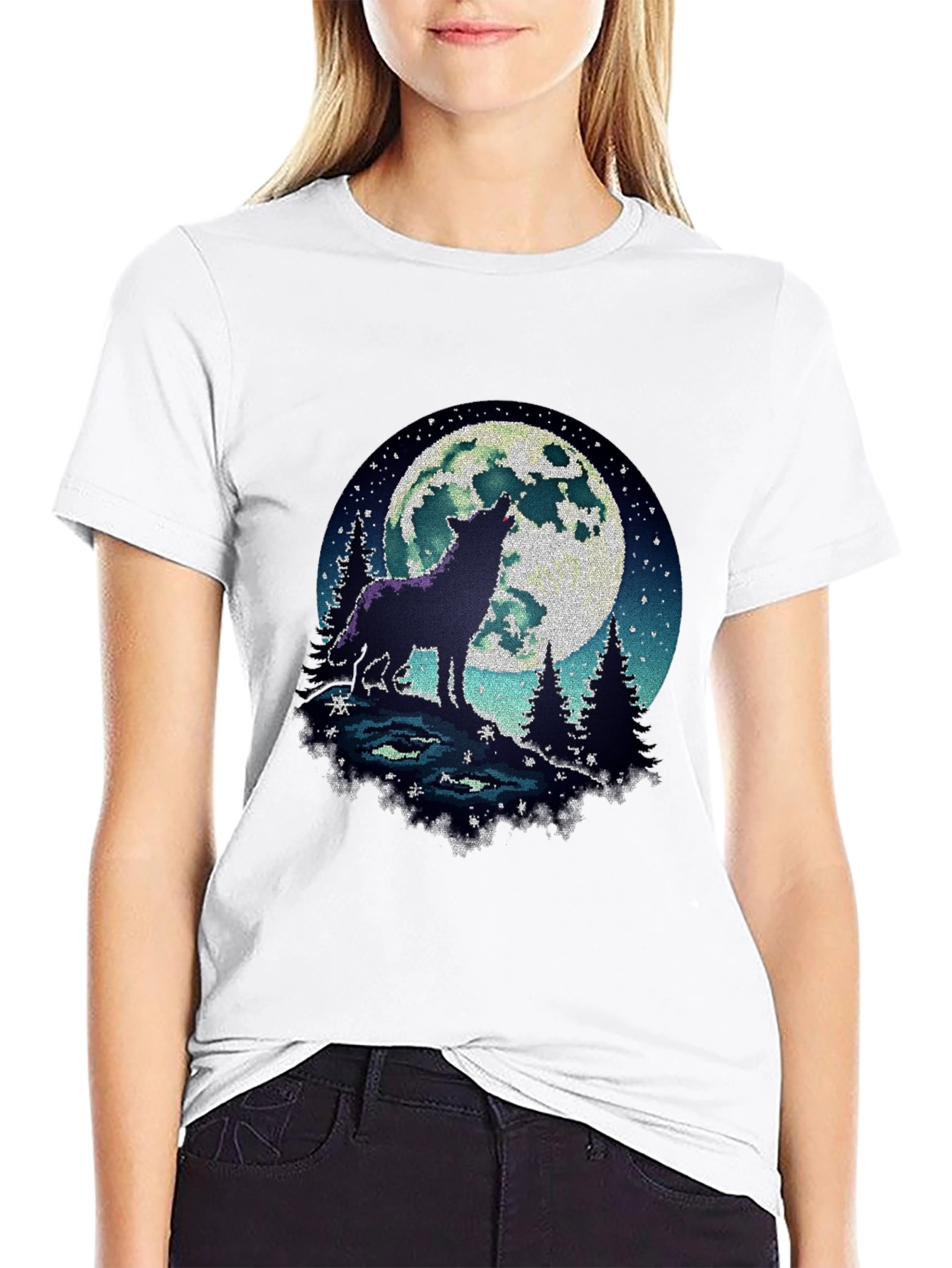 Wolf Moon T-Shirt - Mens Graphic Tee