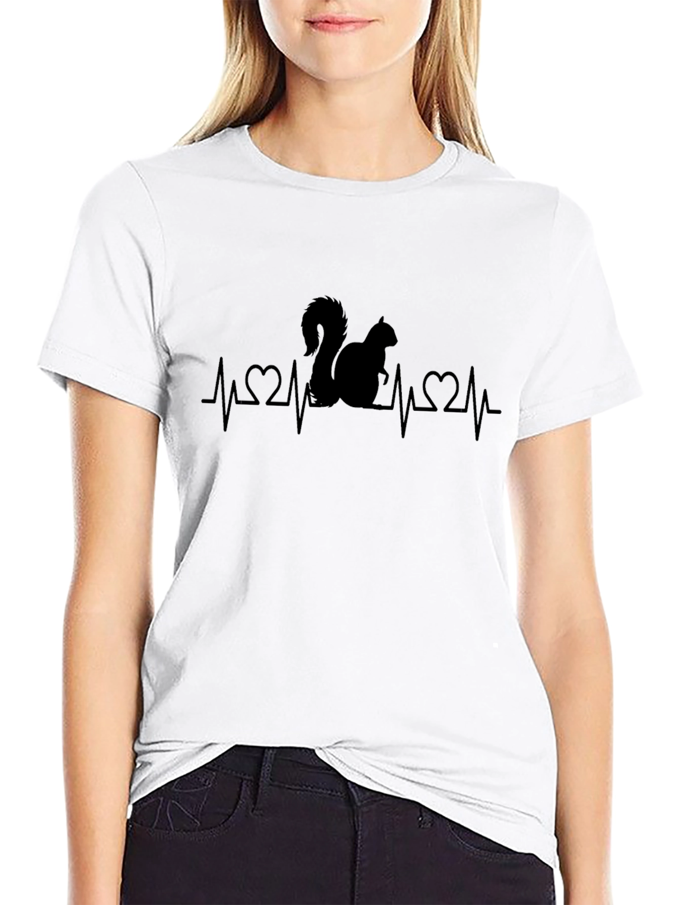 Squirrel Heartbeat T-Shirt - Novelty Graphic Tee