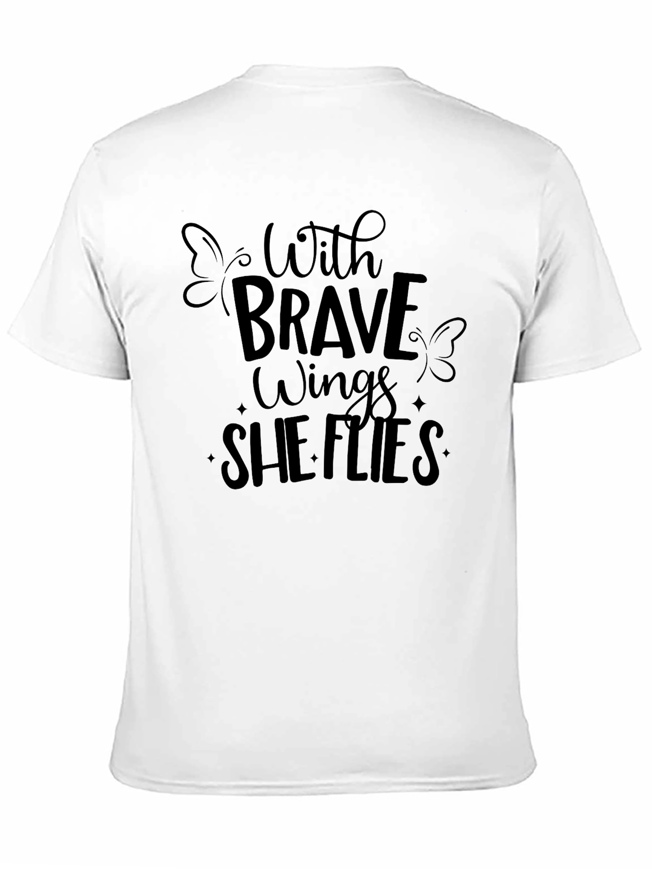 Brave Wings She Flies Graphic T-Shirt