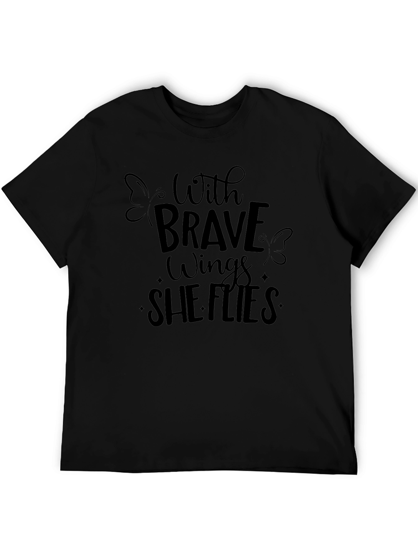 Brave Wings She Flies Graphic T-Shirt