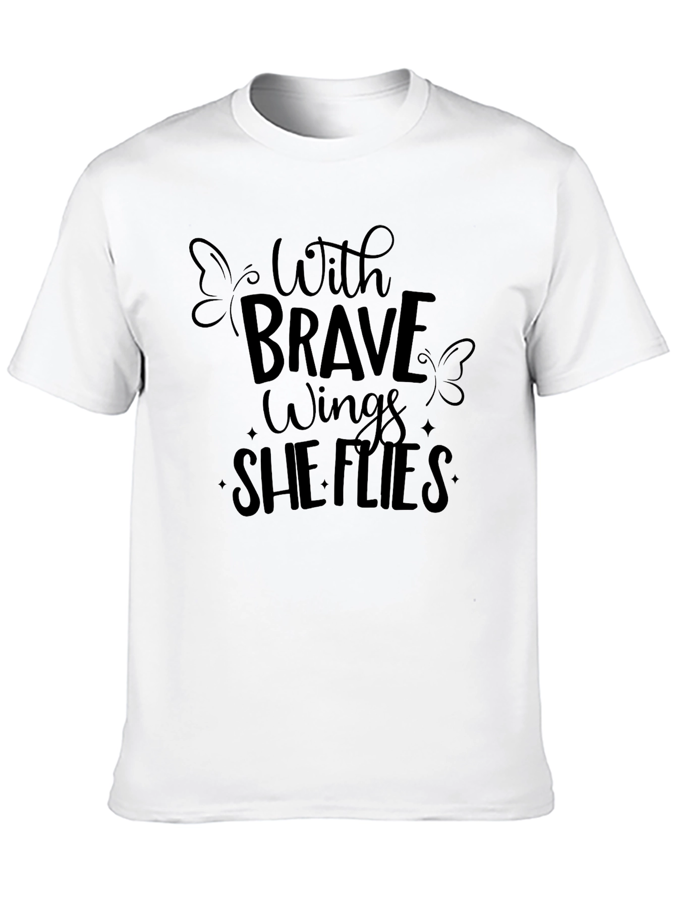 Brave Wings She Flies Graphic T-Shirt