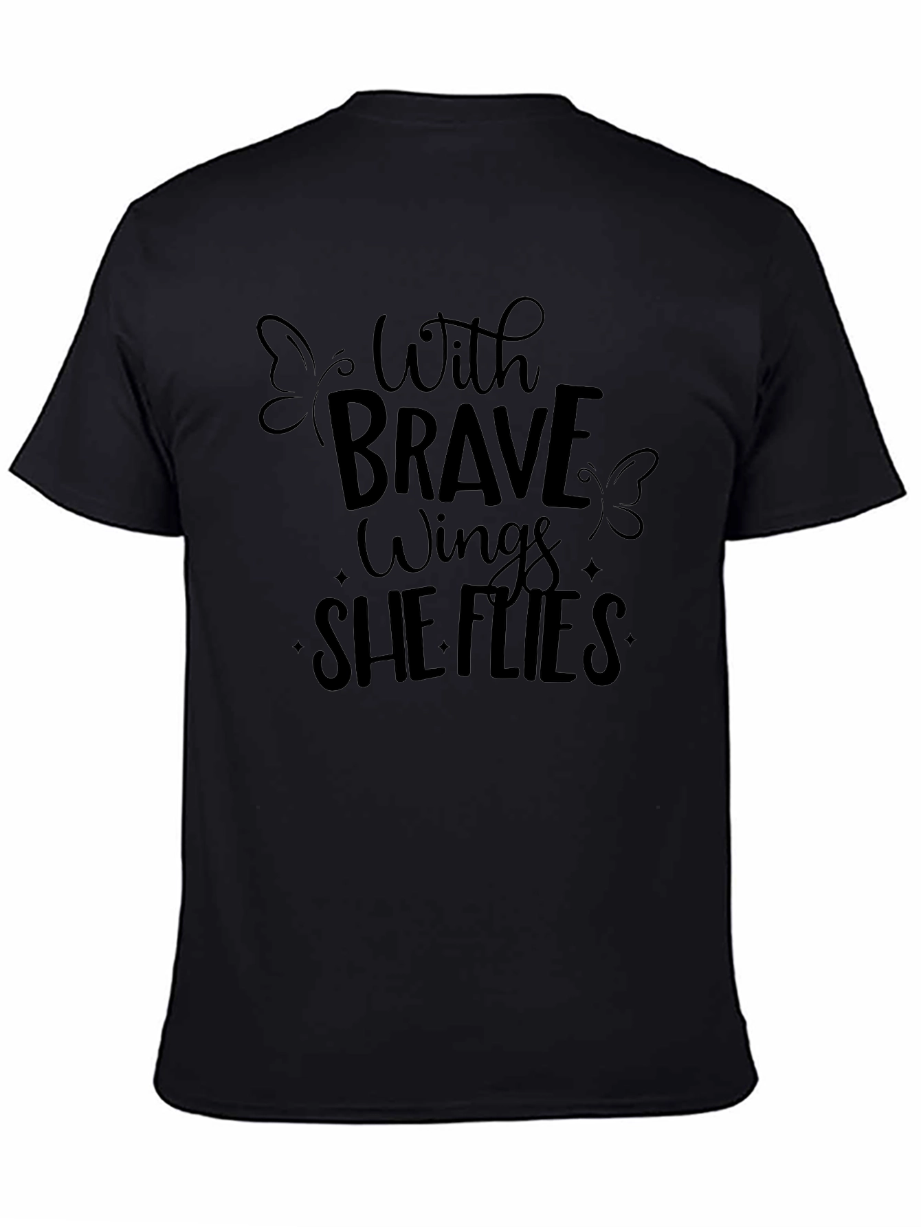 Brave Wings She Flies Graphic T-Shirt