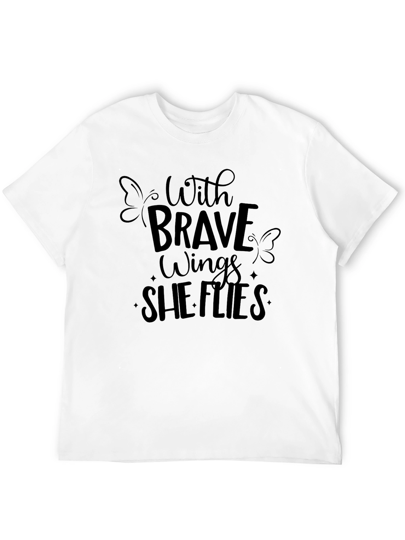 Brave Wings She Flies Graphic T-Shirt