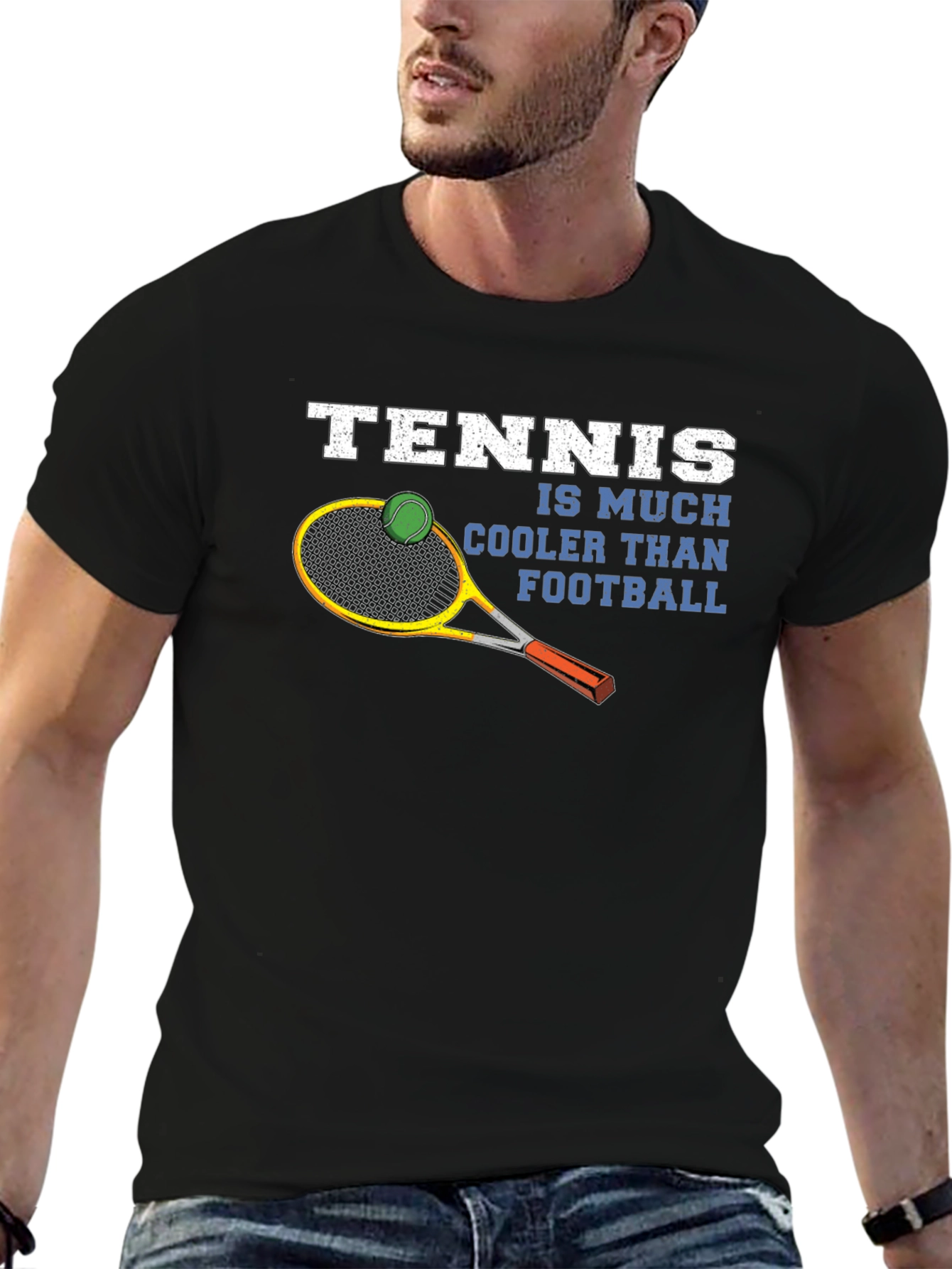 Tennis is Cooler Than Football Graphic Tee