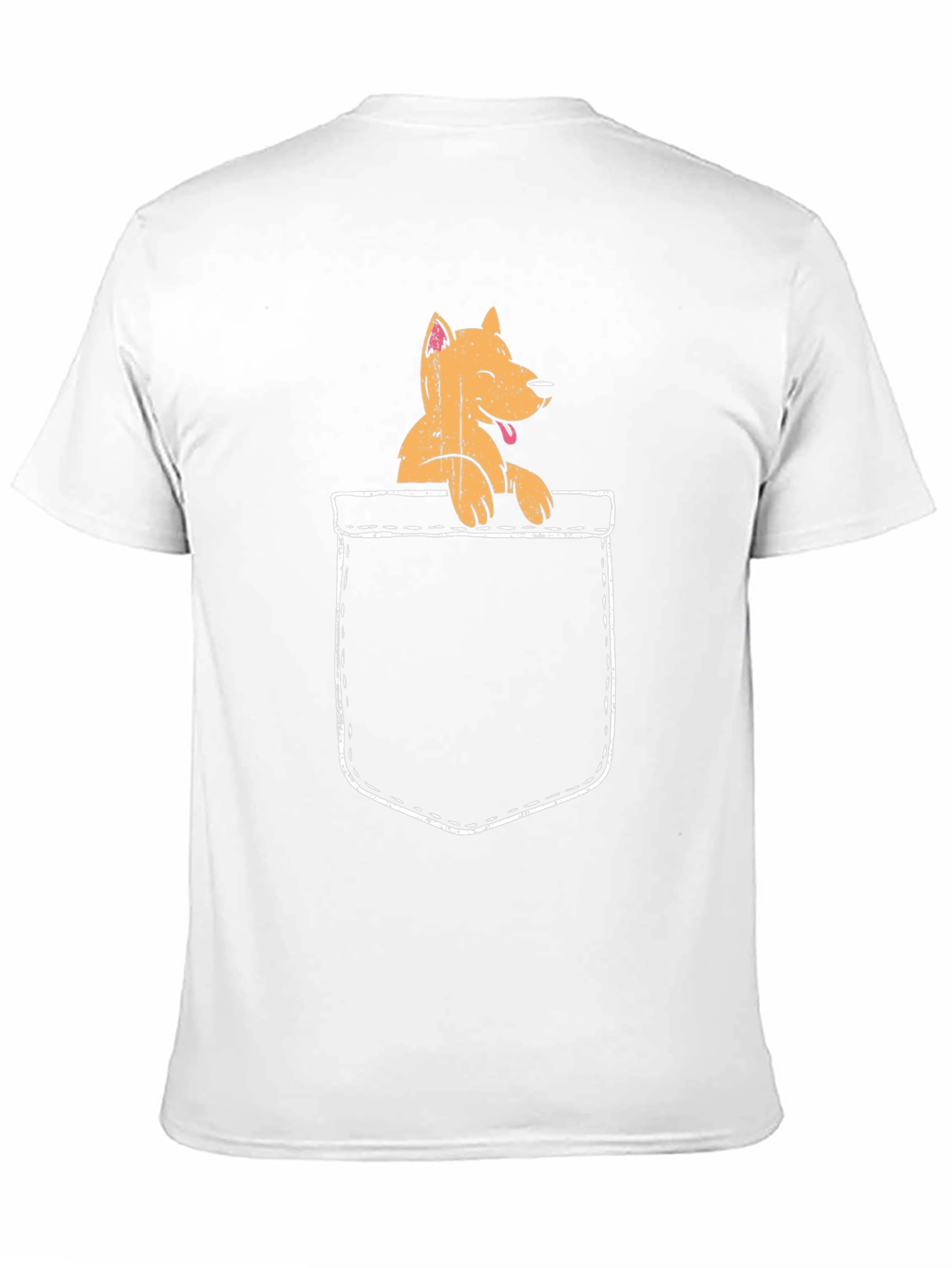 Dog Pocket Graphic Tee - Mens Black T-Shirt