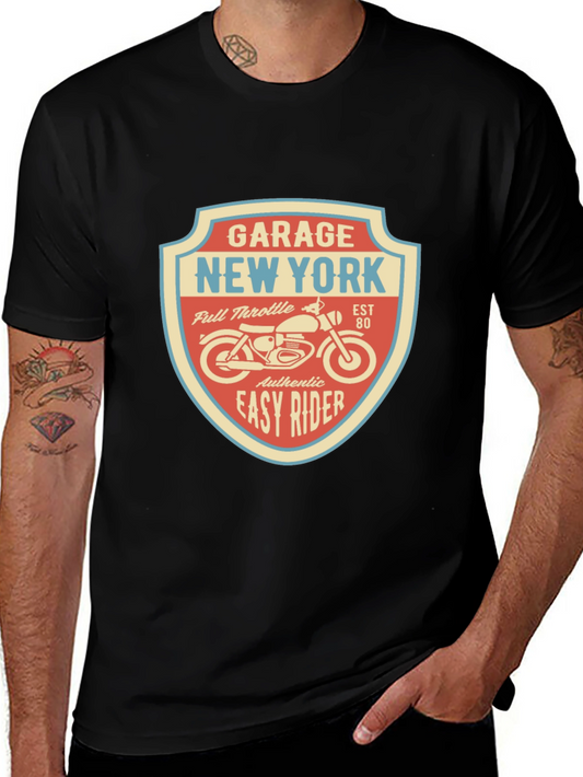 Garage New York Motorcycle T-Shirt - Easy Rider Tee