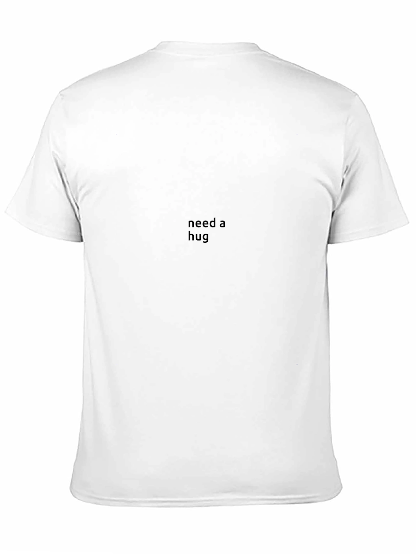 Need A Hug Black Tee - Soft & Stylish