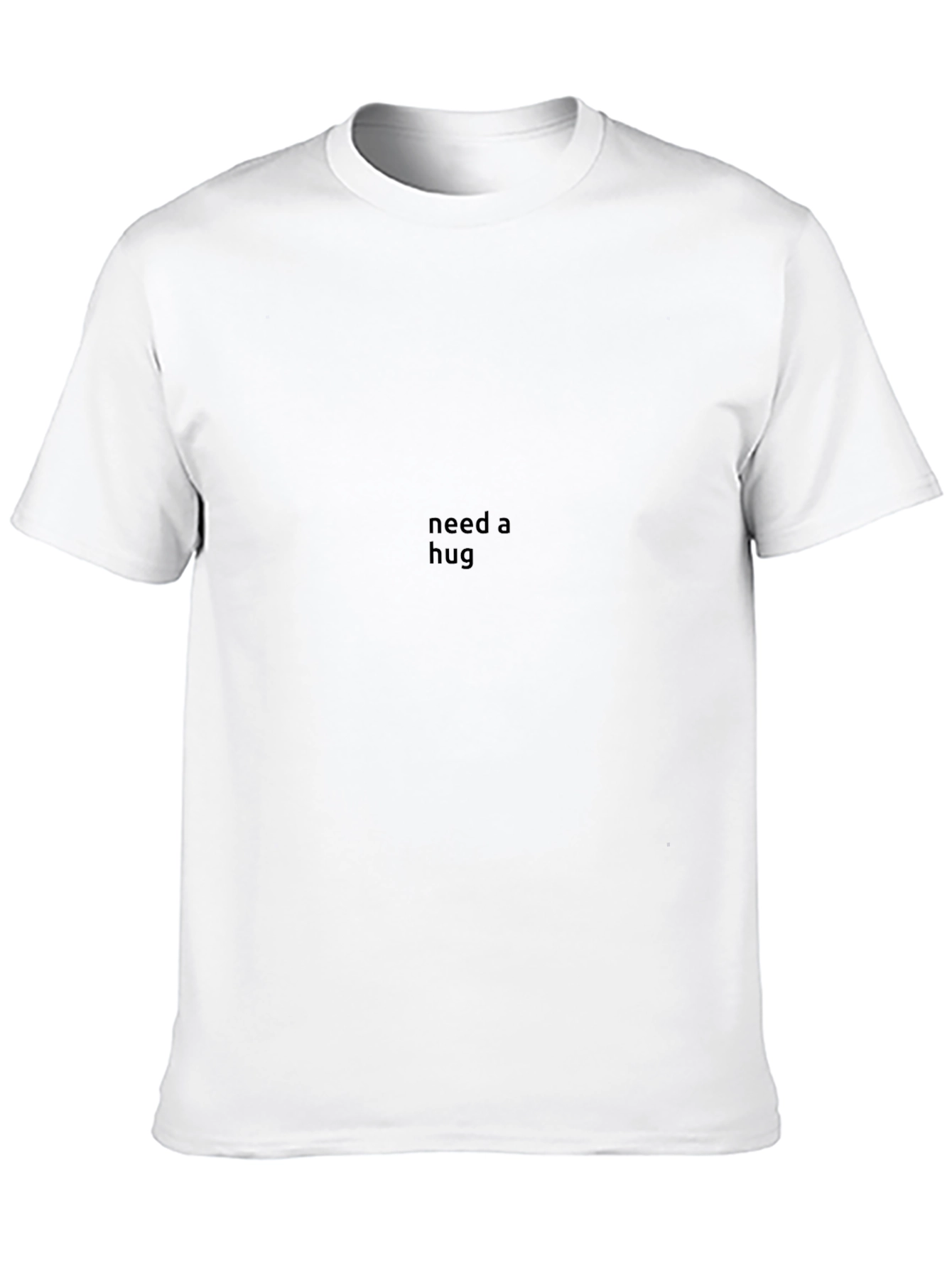 Need A Hug Black Tee - Soft & Stylish
