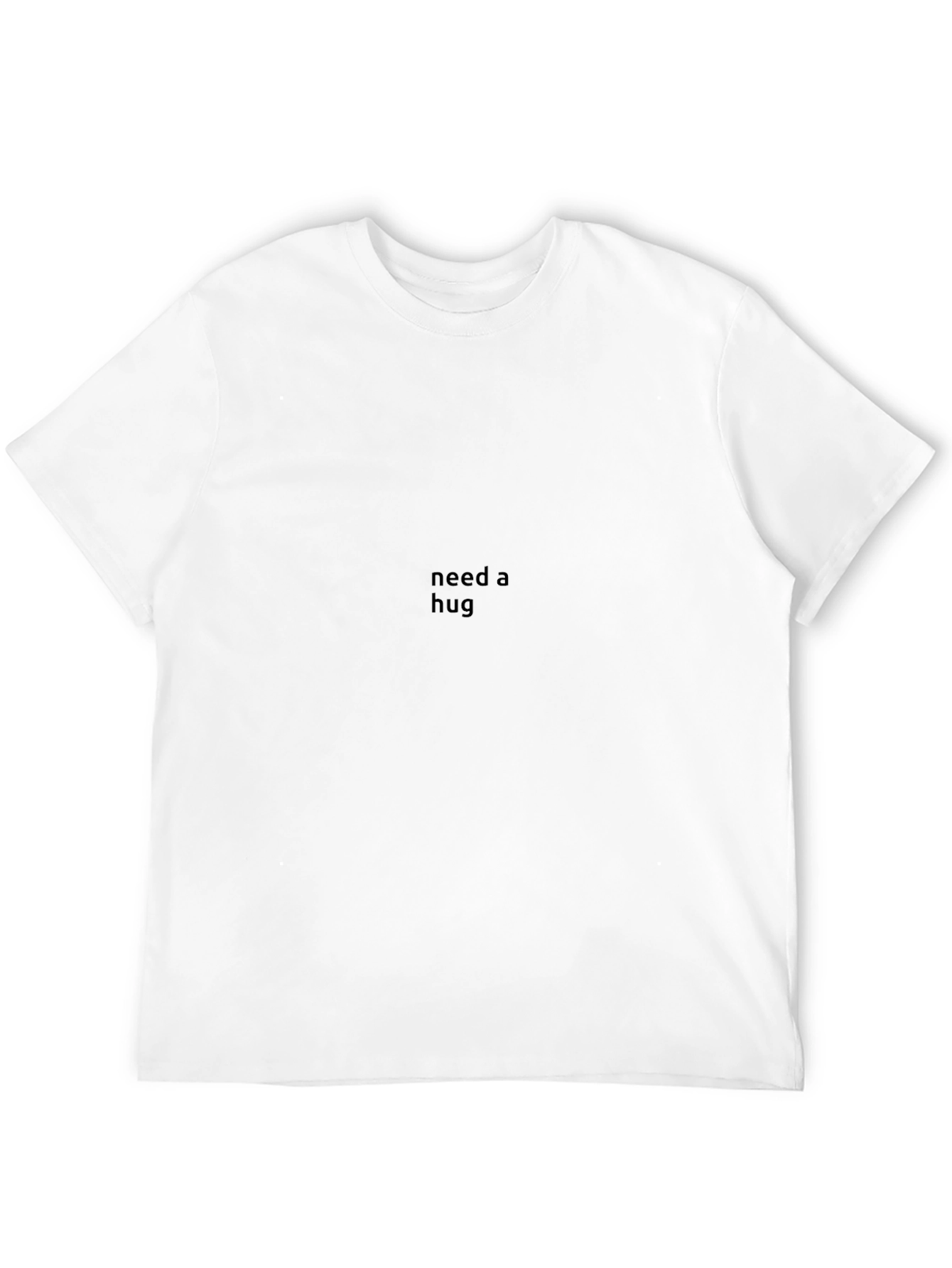 Need A Hug Black Tee - Soft & Stylish