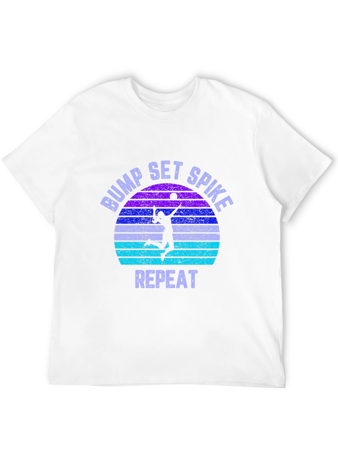 Bump Set Spike Repeat Volleyball Graphic Tee