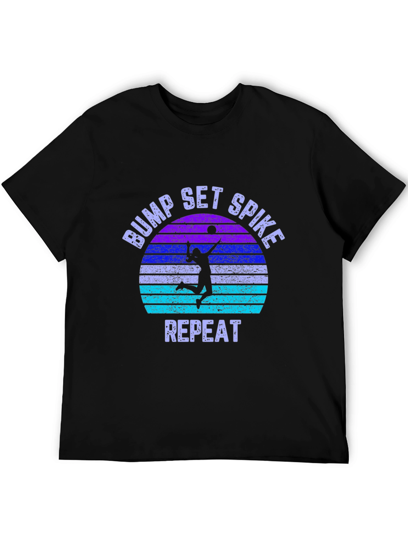 Bump Set Spike Repeat Volleyball Graphic Tee