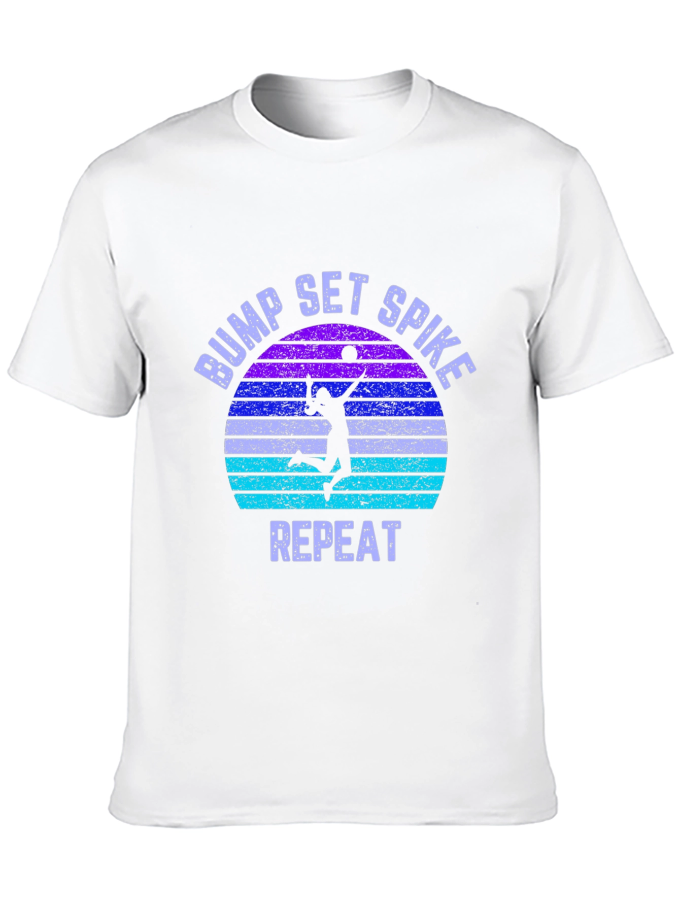 Bump Set Spike Repeat Volleyball Graphic Tee
