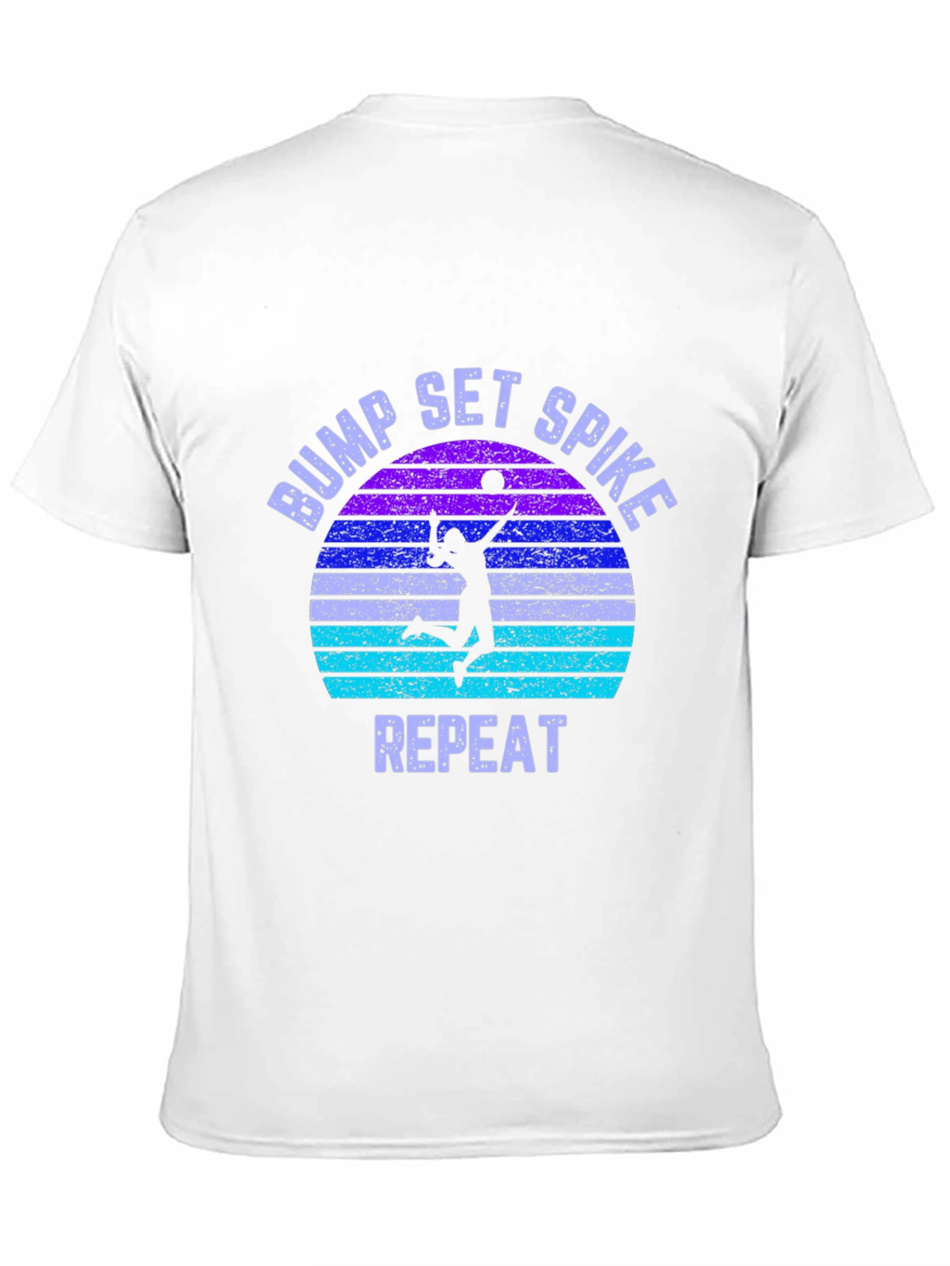 Bump Set Spike Repeat Volleyball Graphic Tee