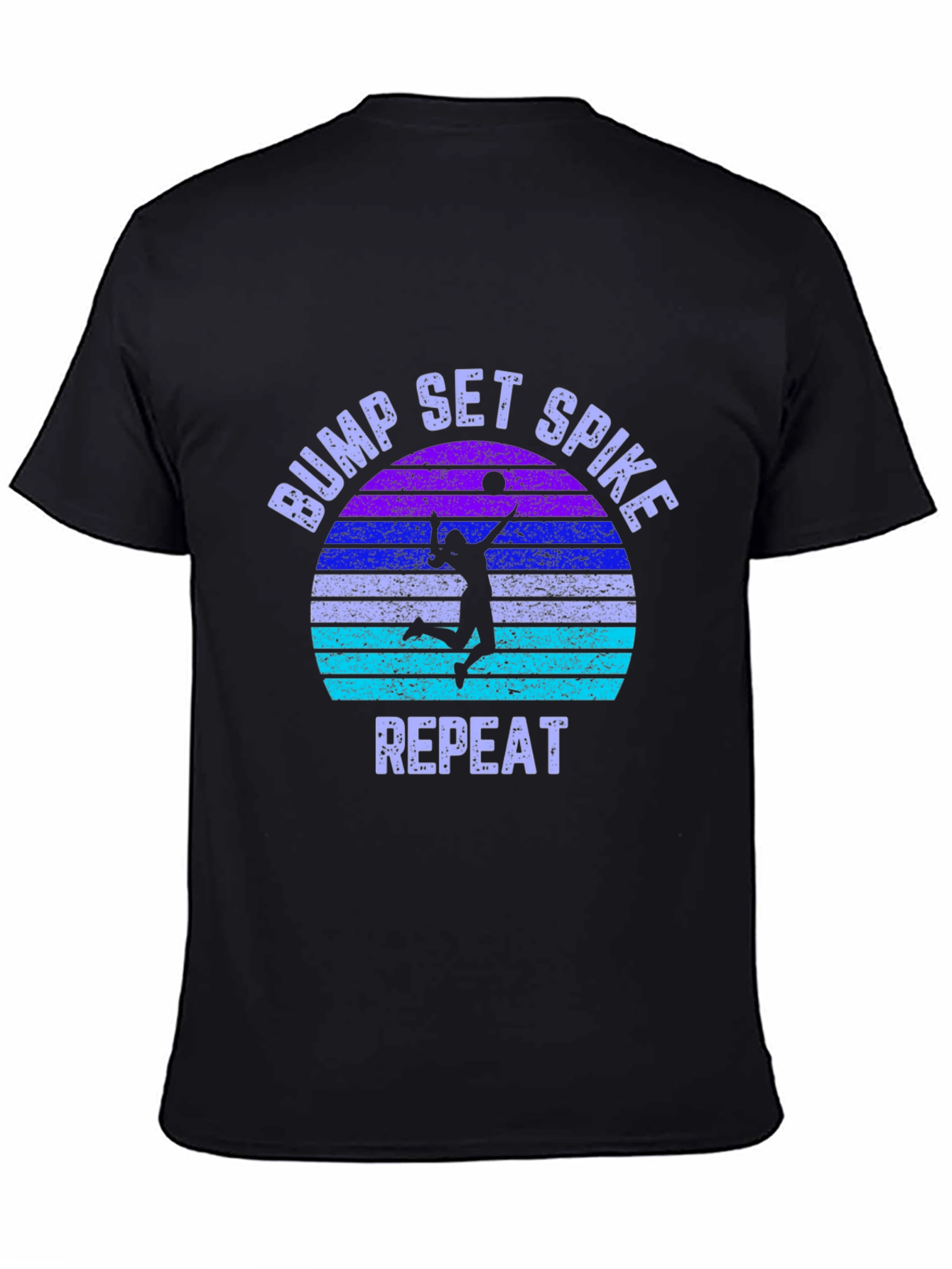 Bump Set Spike Repeat Volleyball Graphic Tee