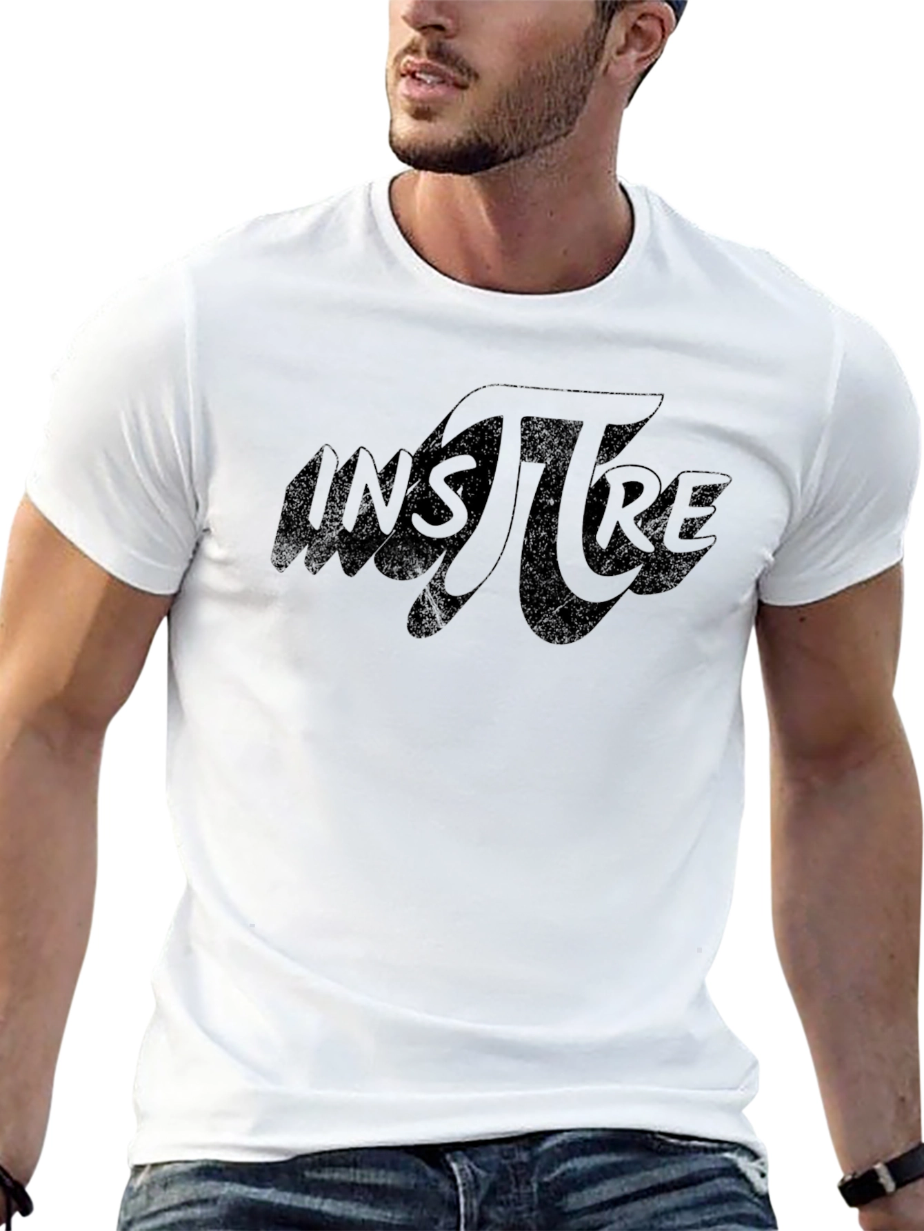 Inspire Graphic Tee - Black Cotton T-Shirt