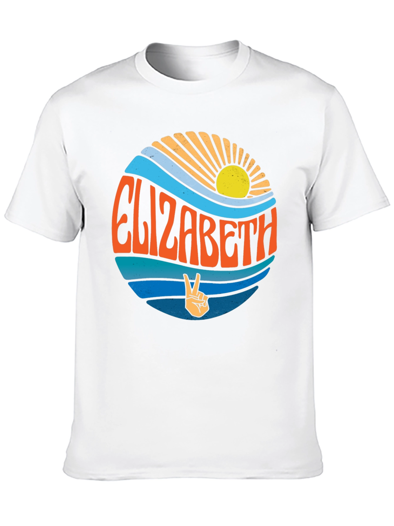 Elizabeth Retro Peace Sign T-Shirt