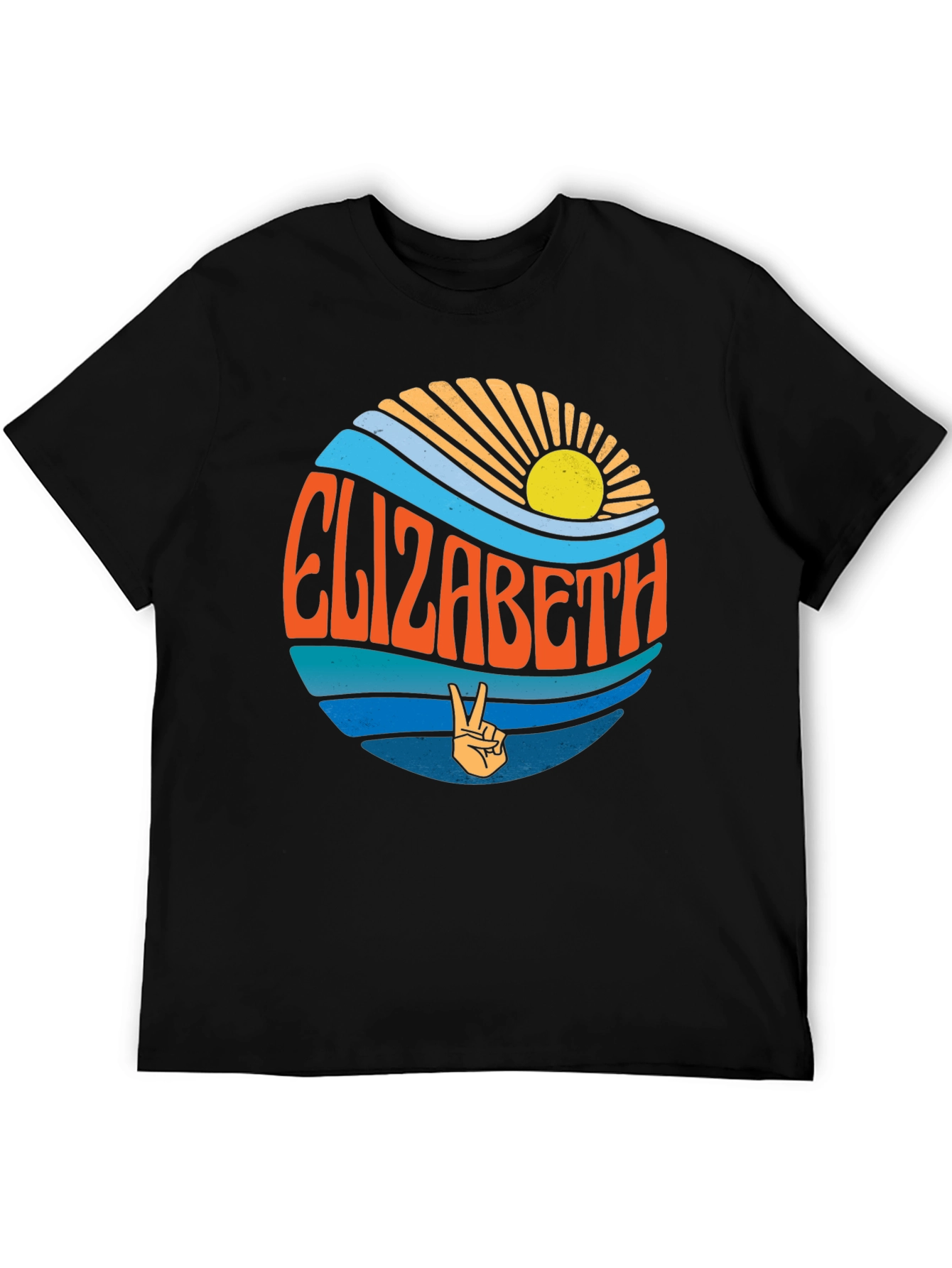 Elizabeth Retro Peace Sign T-Shirt
