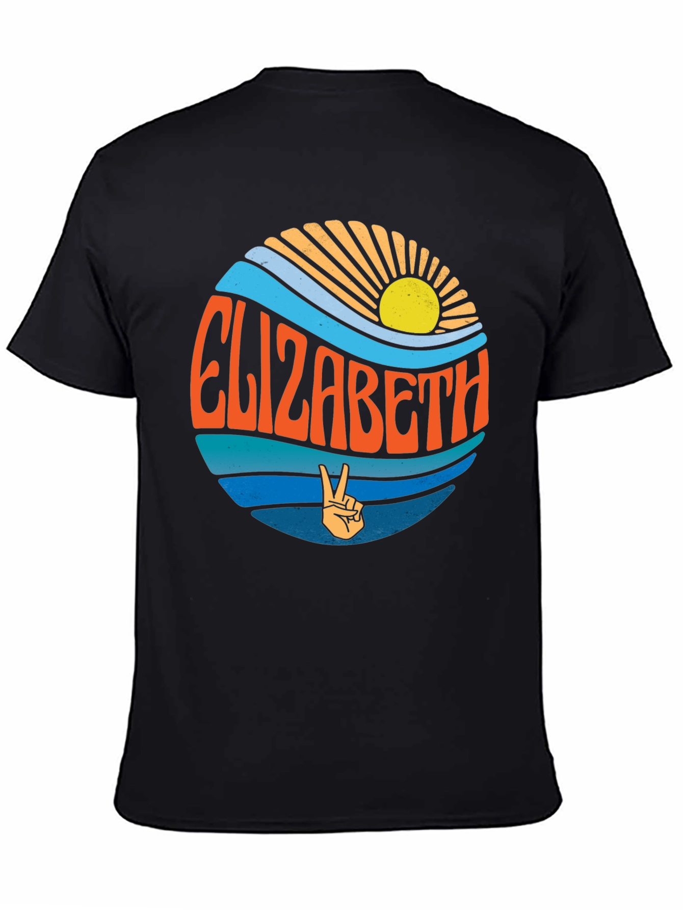 Elizabeth Retro Peace Sign T-Shirt