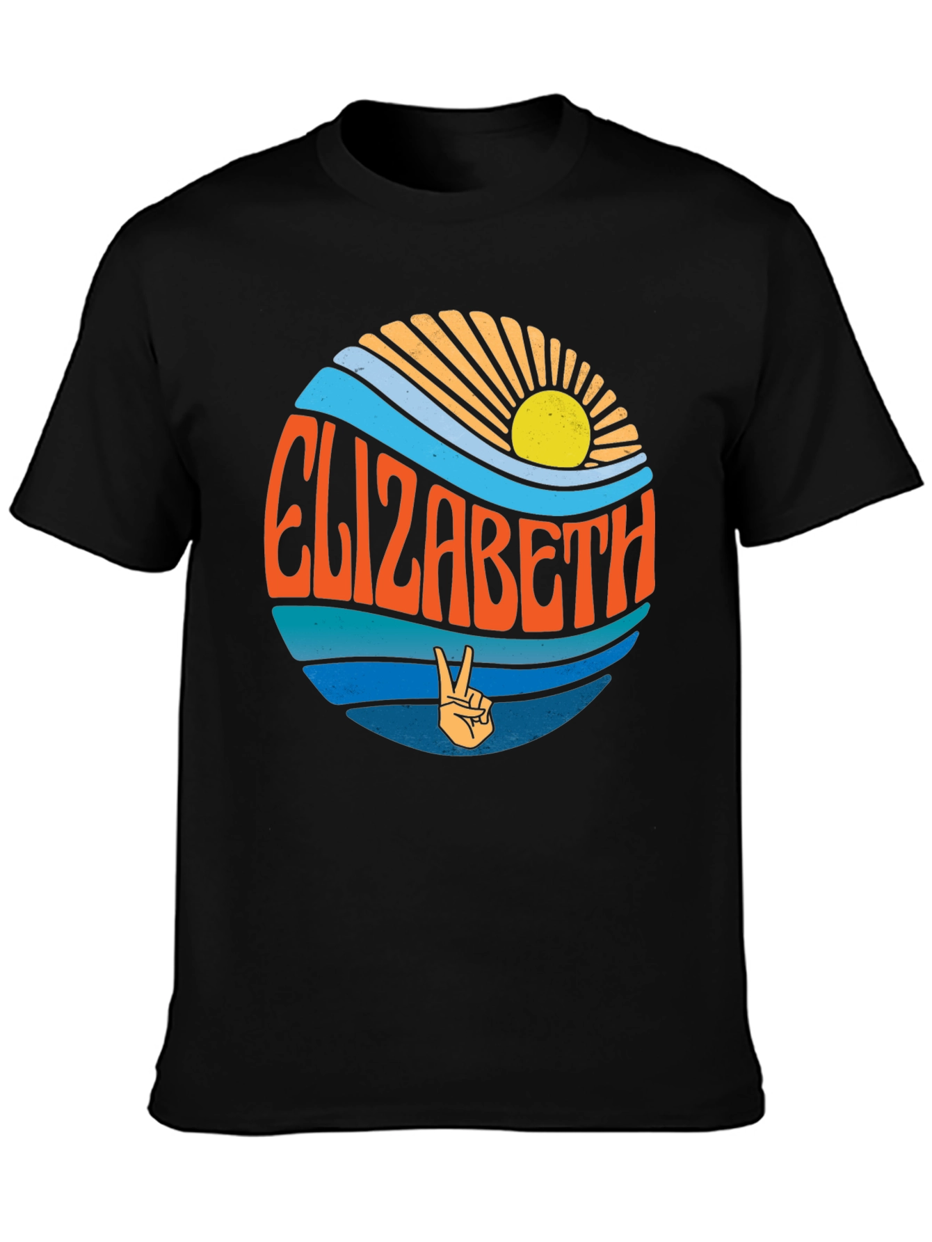 Elizabeth Retro Peace Sign T-Shirt