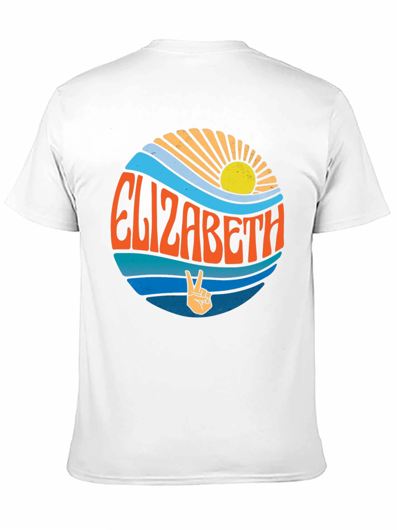 Elizabeth Retro Peace Sign T-Shirt