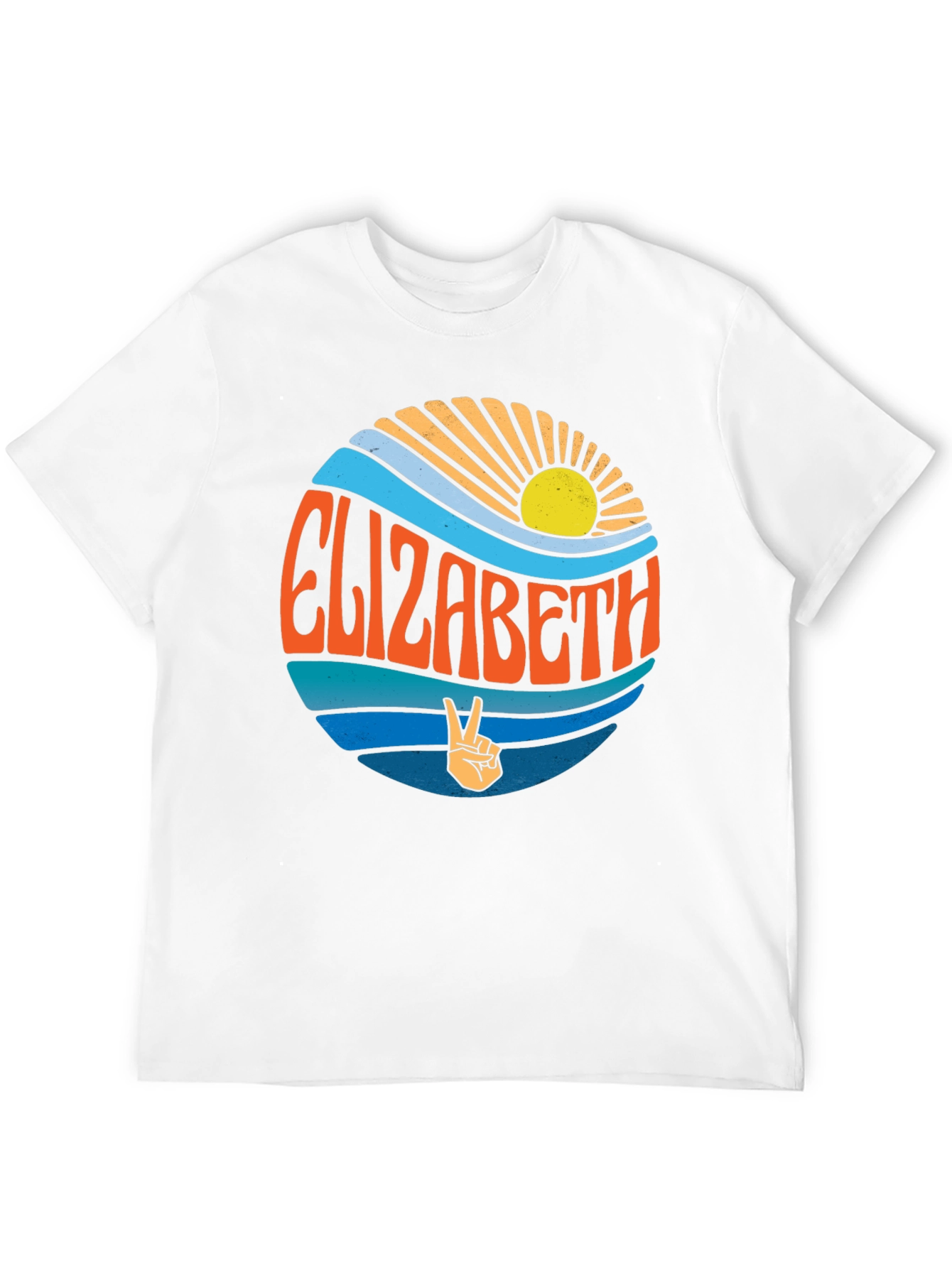 Elizabeth Retro Peace Sign T-Shirt