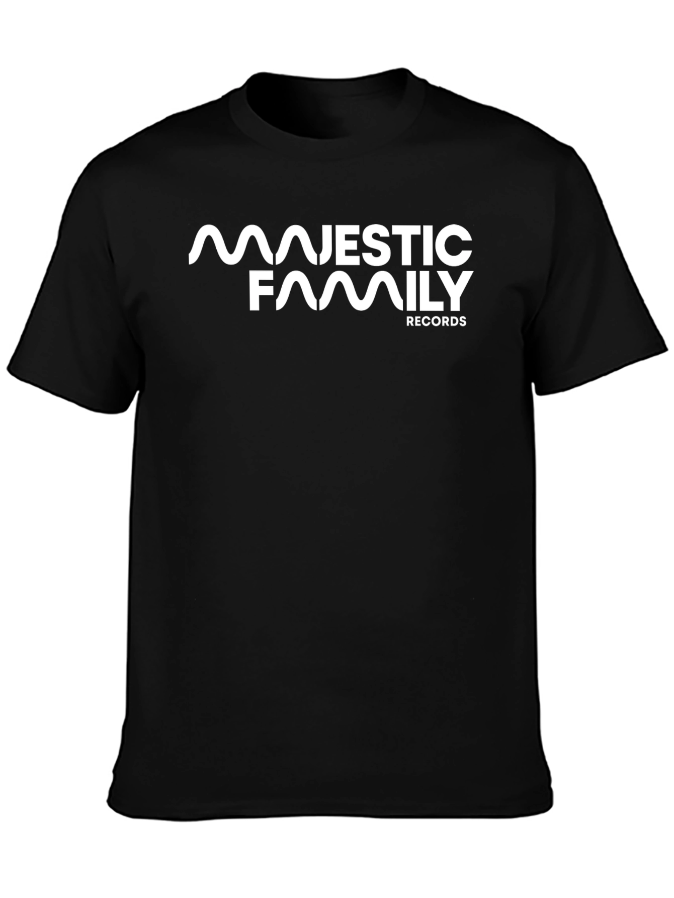 Majestic Family Records Black T-Shirt