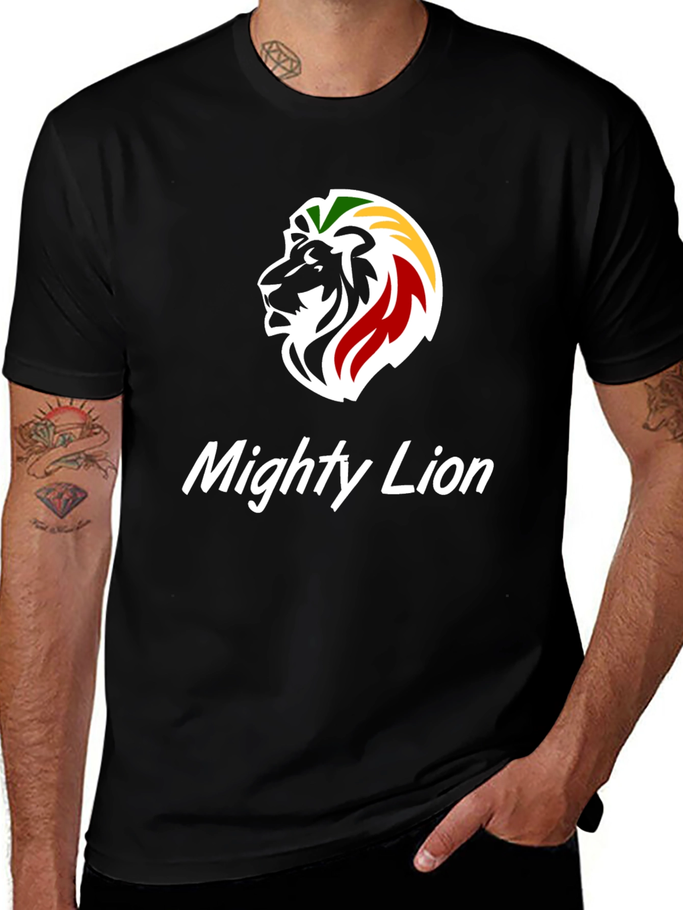 Mighty Lion Rasta T-Shirt - Reggae Inspired Design