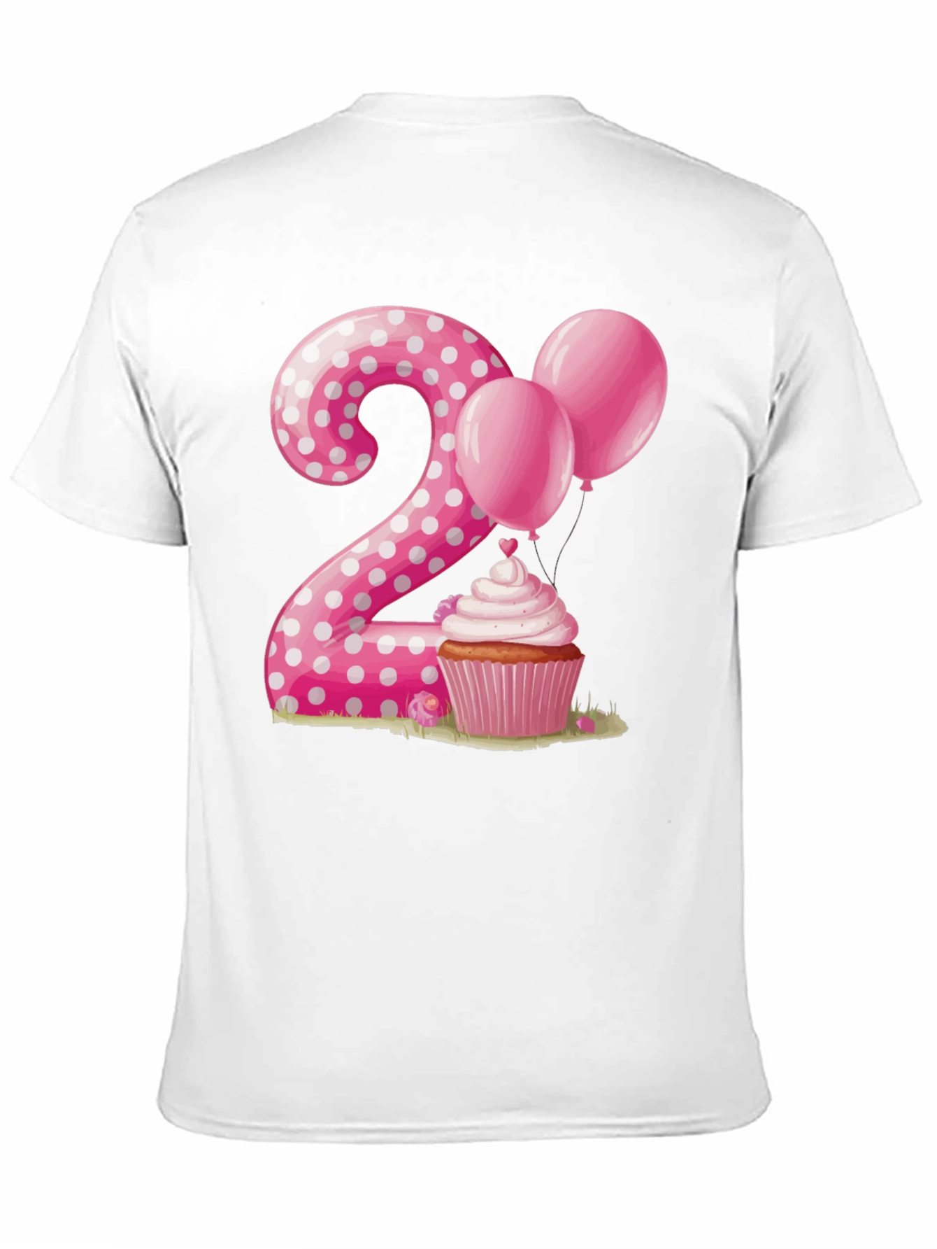 Birthday Number 2 Cupcake T-Shirt