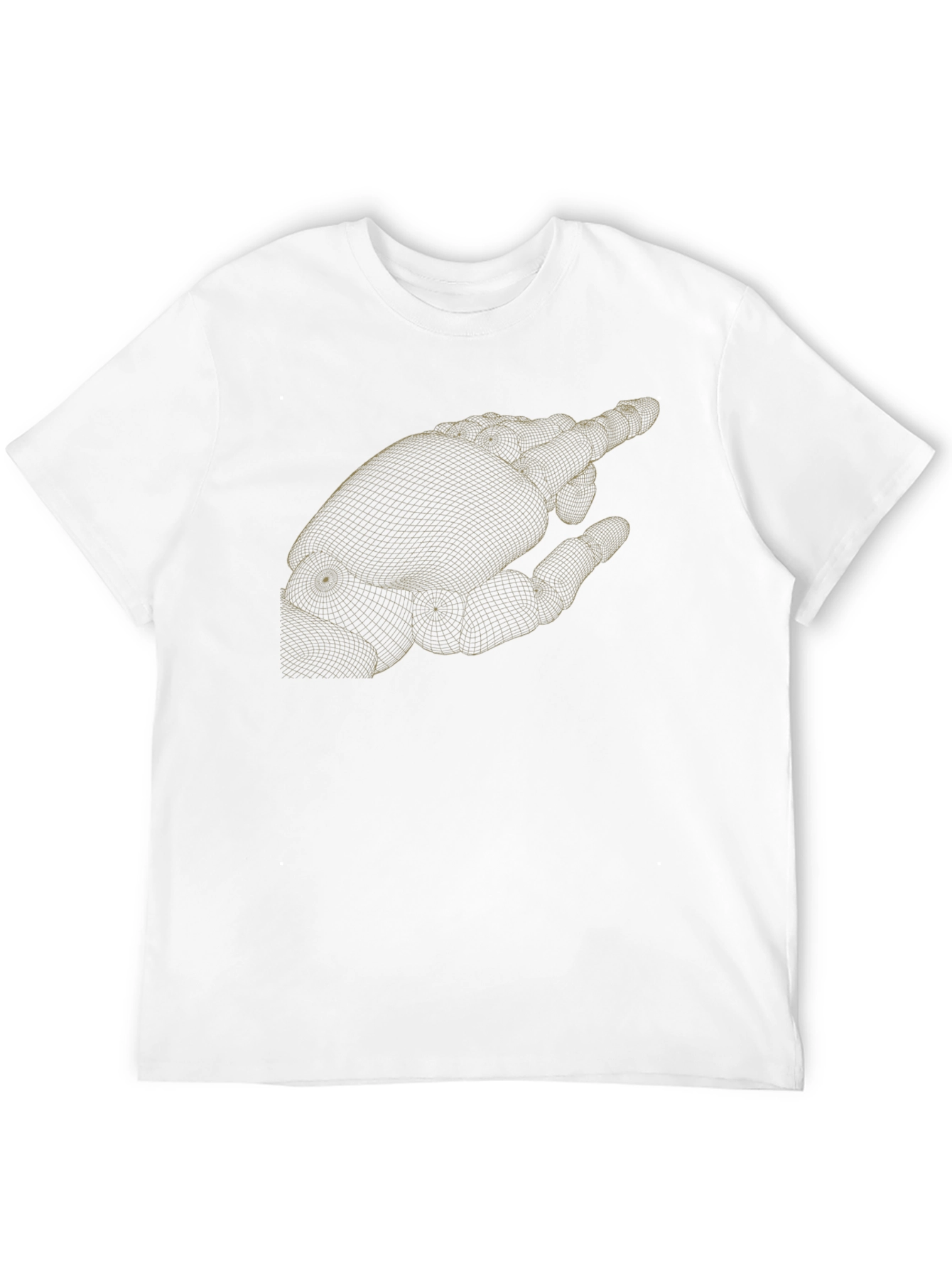Robotic Hand Graphic T-Shirt - Modern Tech Style