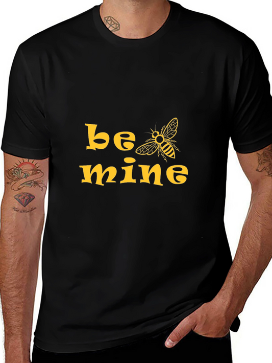 Be Mine Bee Graphic T-Shirt - Black