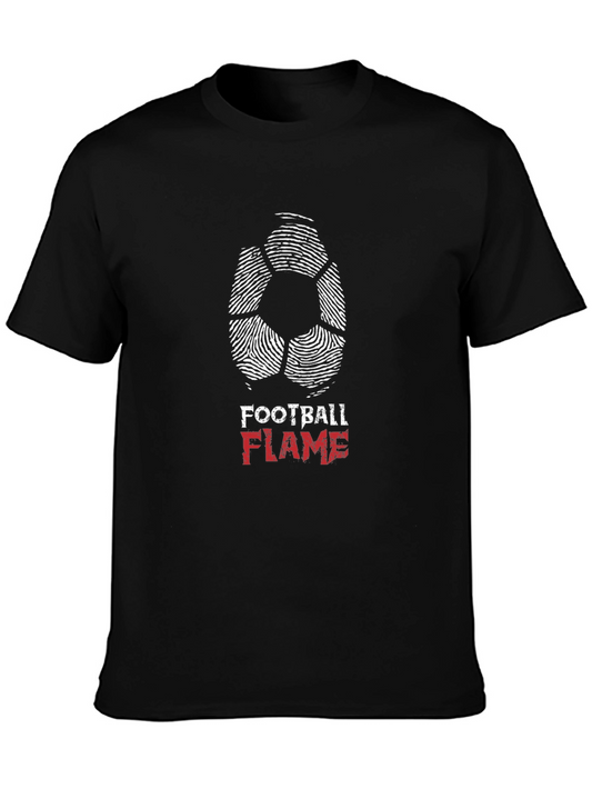 Football Flame Graphic T-Shirt