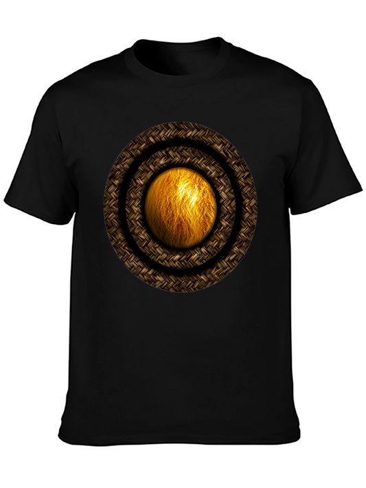 Geometric Orb Graphic Tee - Unique Design