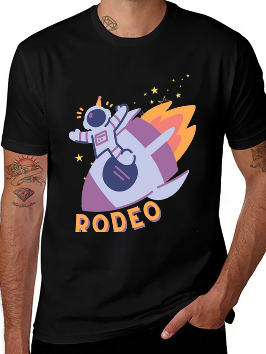 Astronaut Rocket Rodeo Graphic T-Shirt