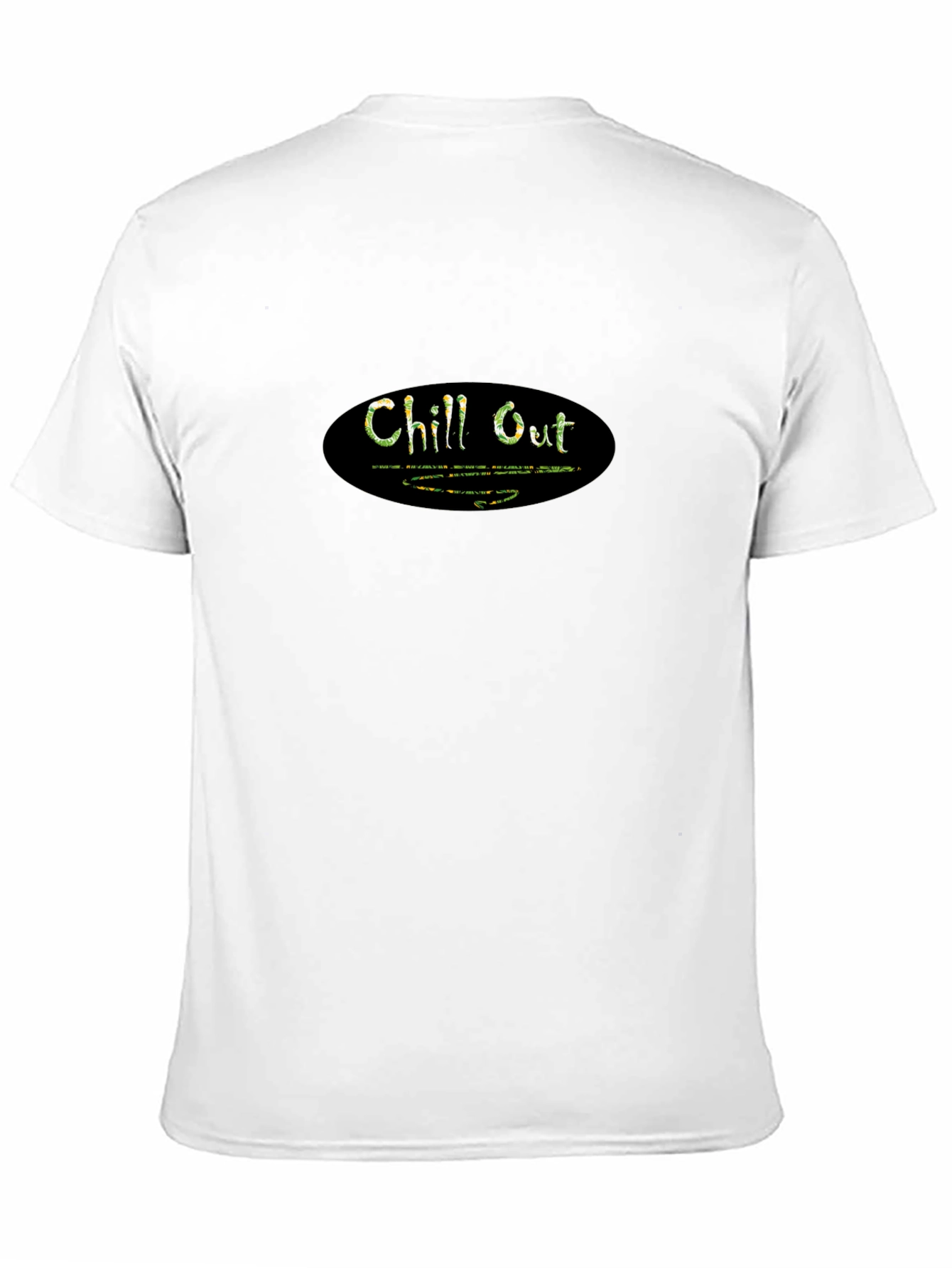 Chill Out Black Graphic T-Shirt - Relaxed Comfort