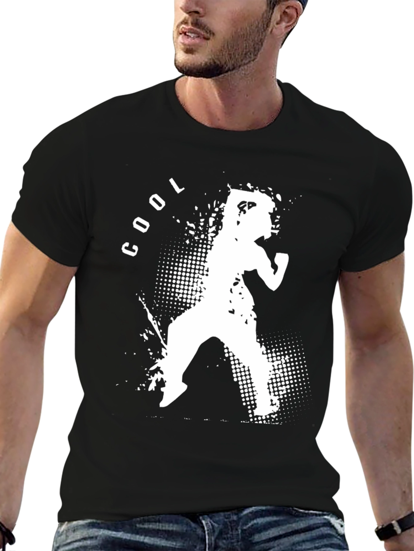 Cool Silhouette Graphic Print T-Shirt