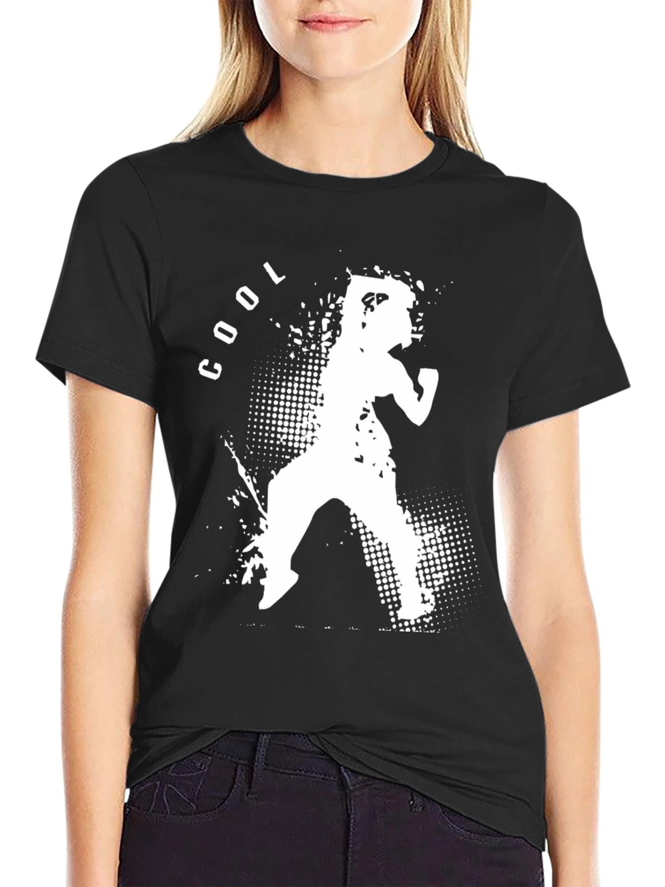 Cool Silhouette Graphic Print T-Shirt