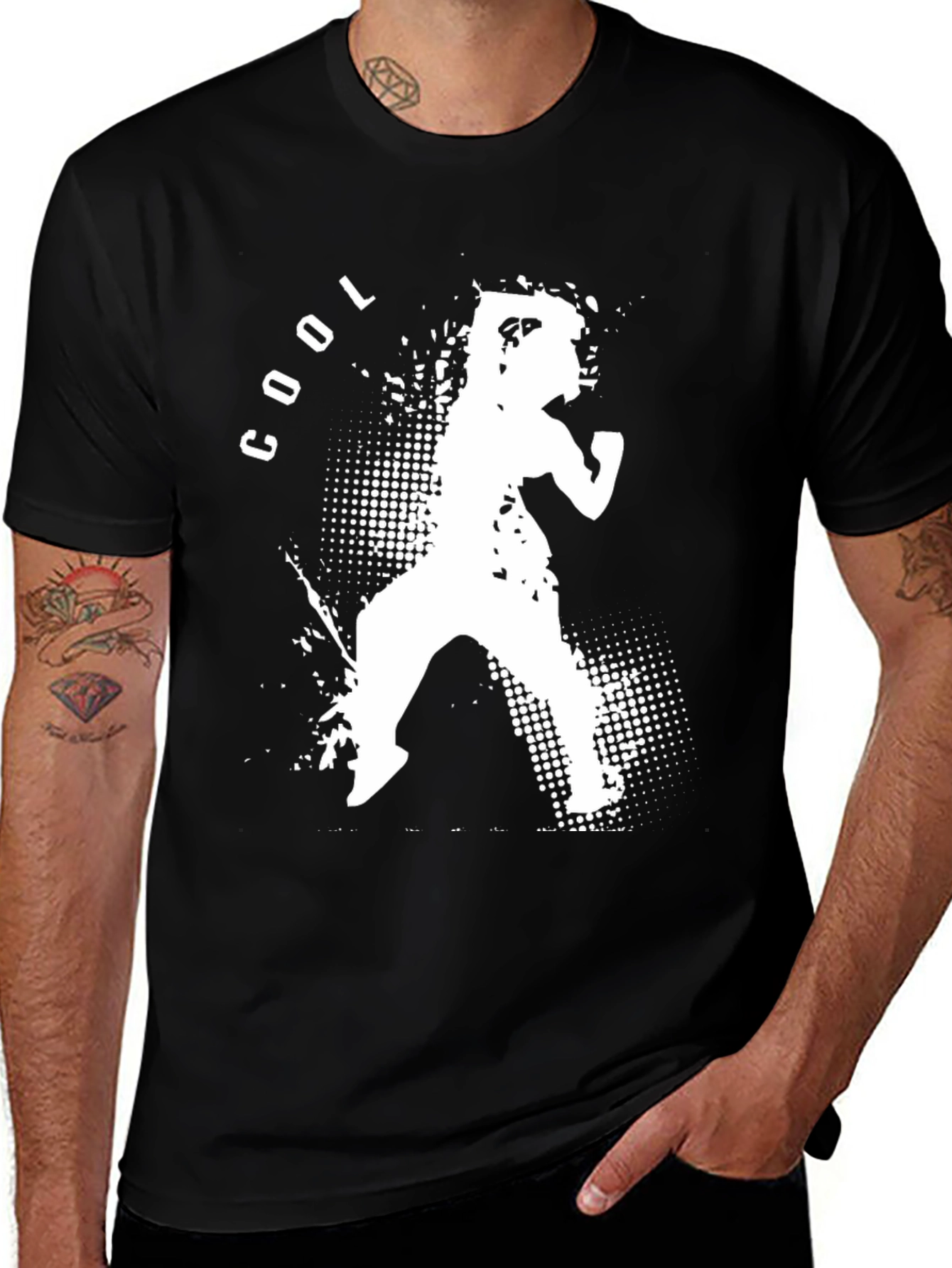 Cool Silhouette Graphic Print T-Shirt